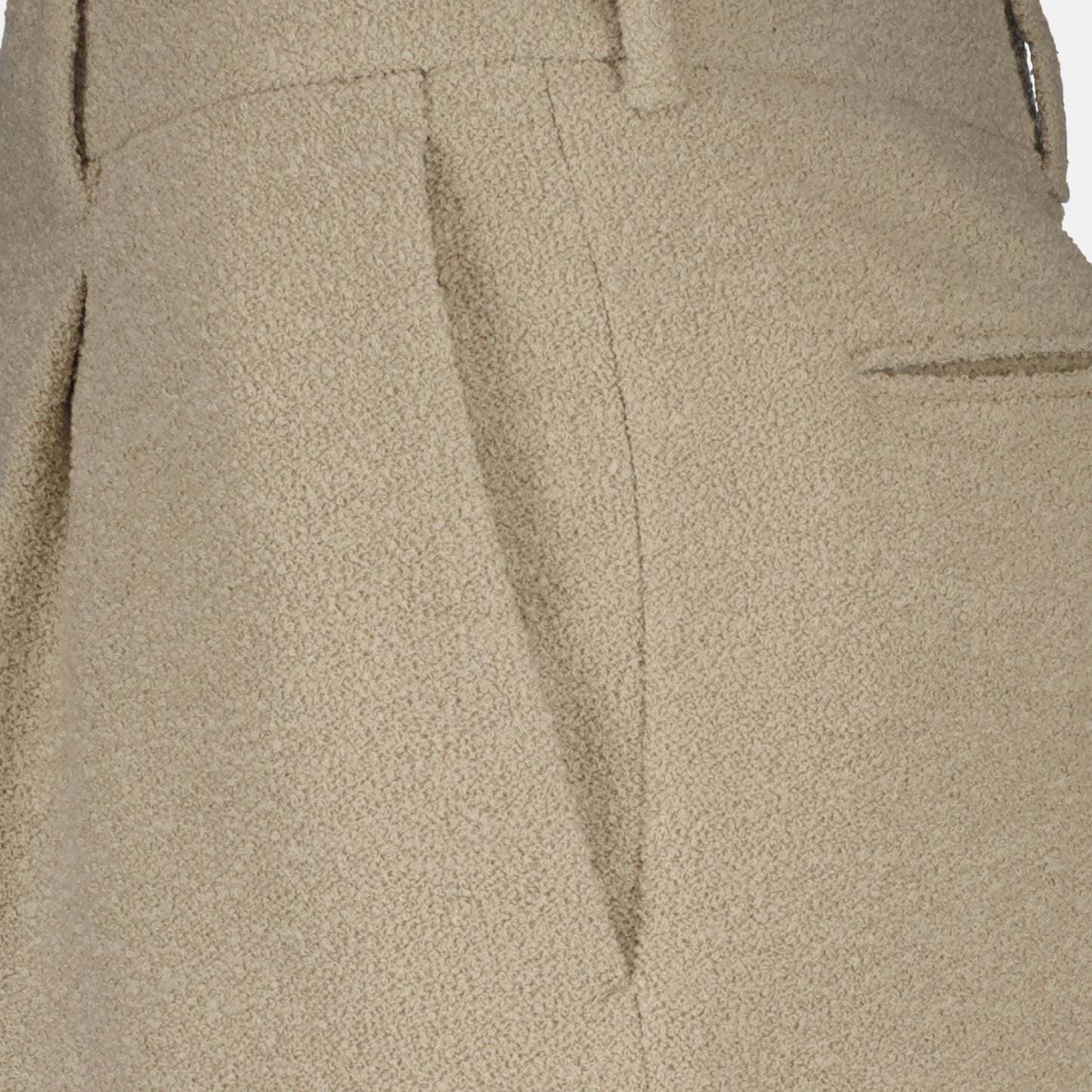 Wool Pleated Trousers