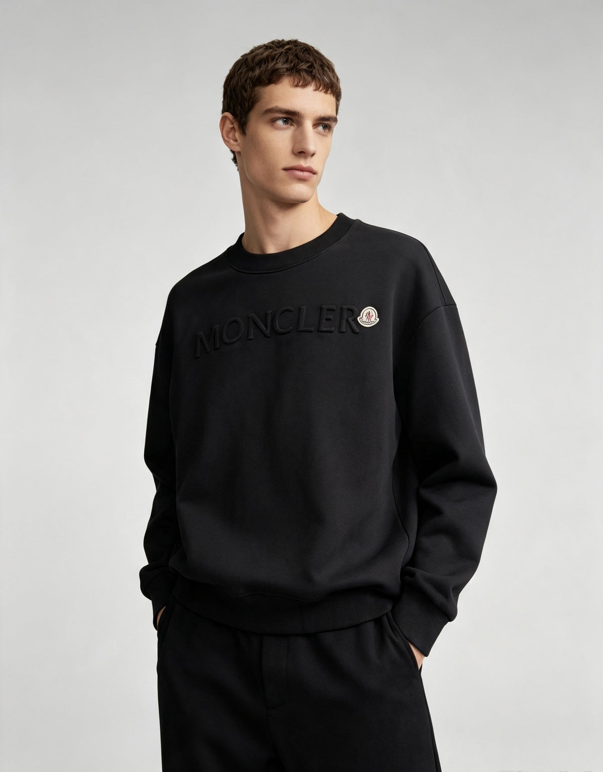 Blackout Embossed Moniker Crewneck