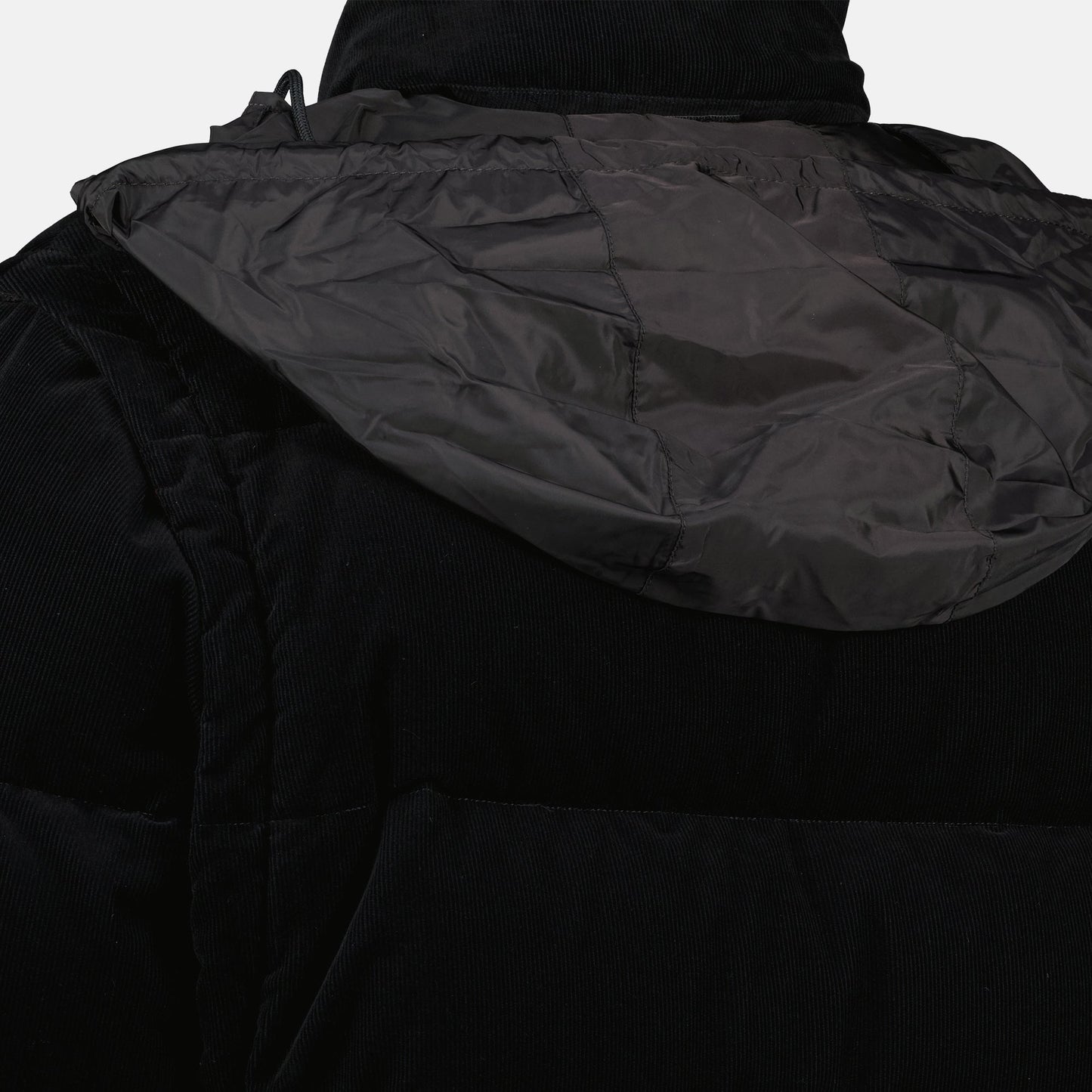 Black Corduroy Puffer Jacket