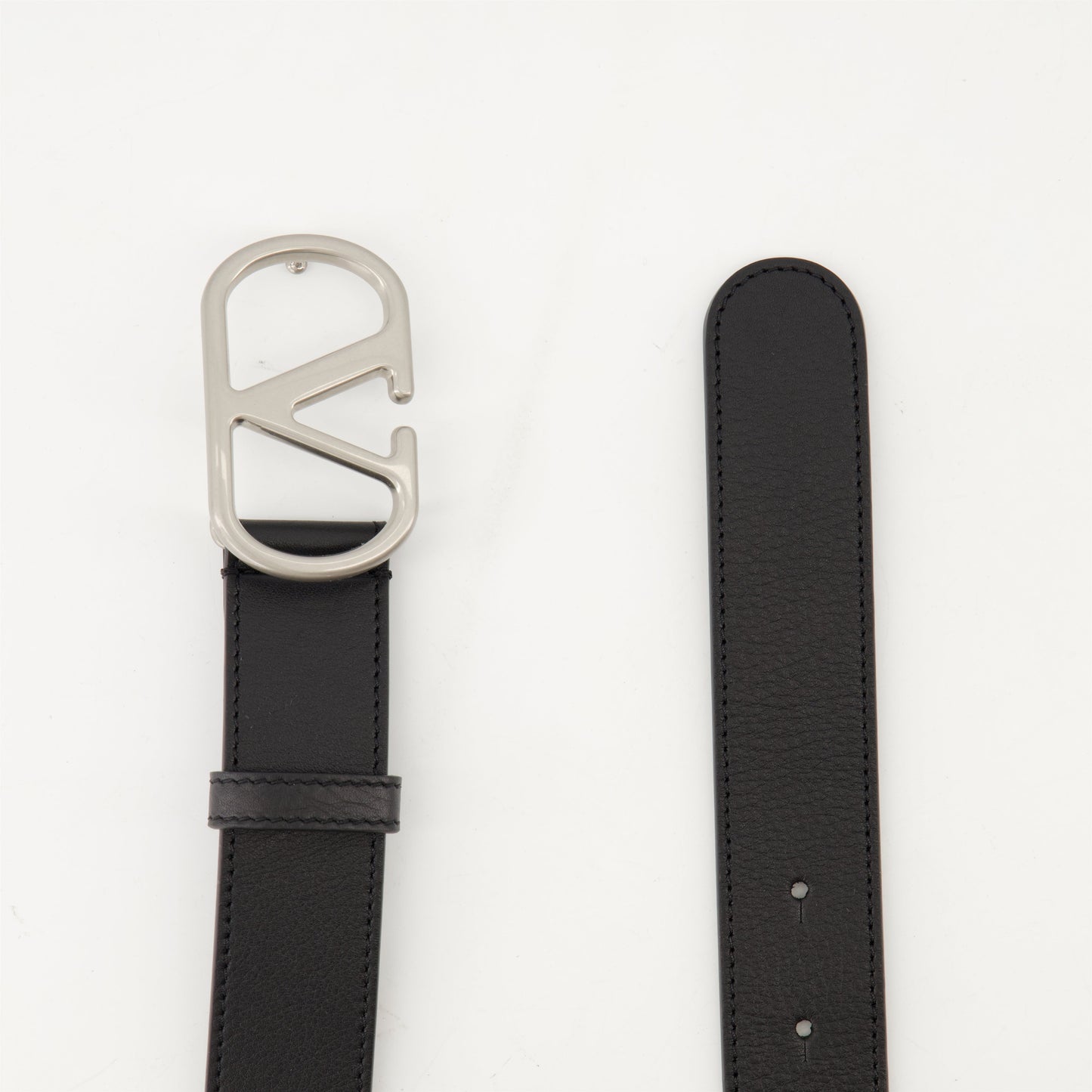 VLogo Leather Belt