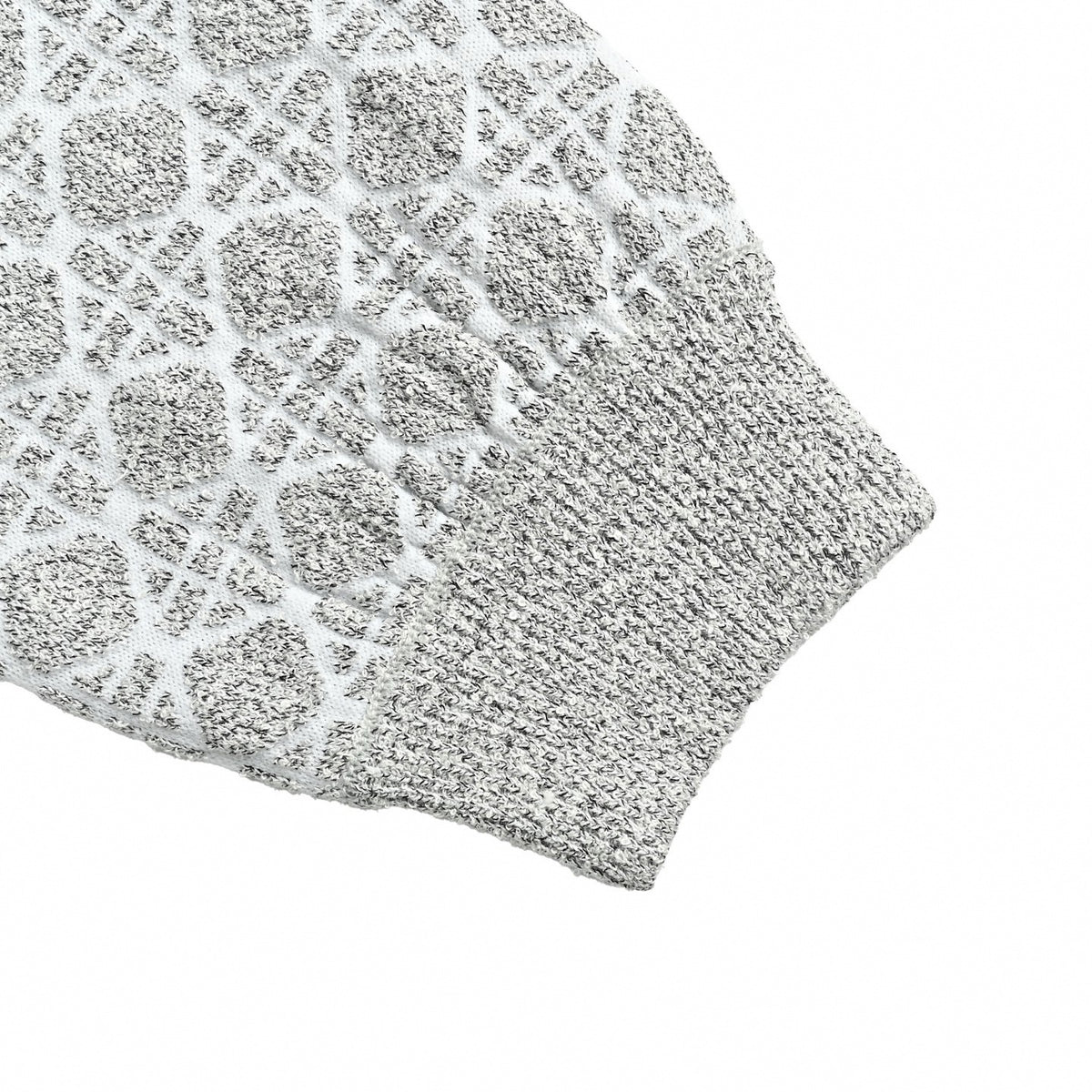 Metallic Cannage Jacquard Knit Bomber