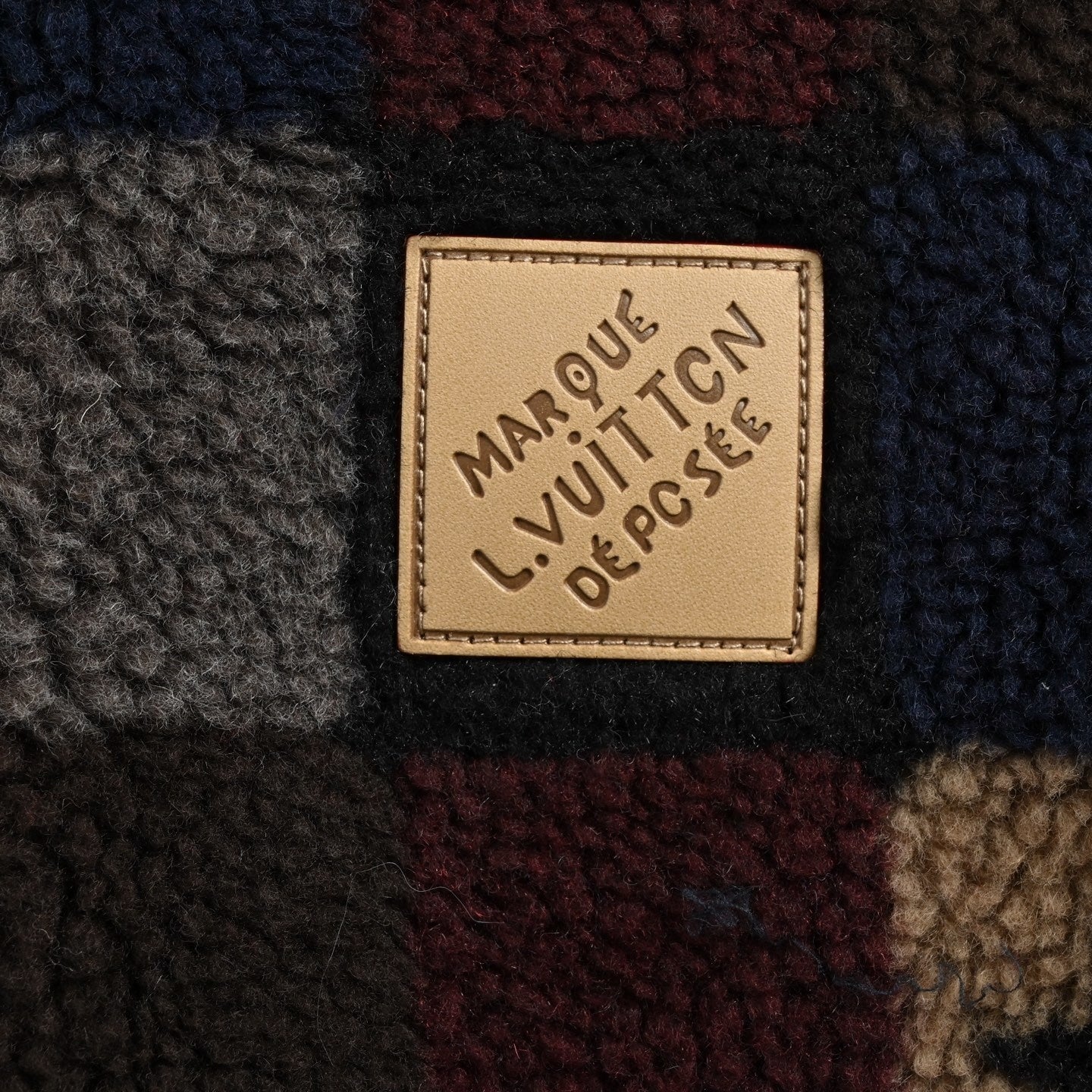 Damier Fleece Zip Jacket | Multicolor