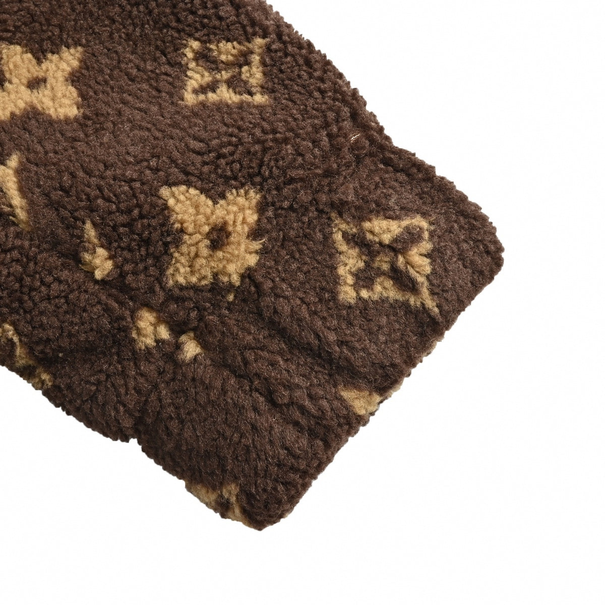 Mocha Monogram Fleece Zip-Up