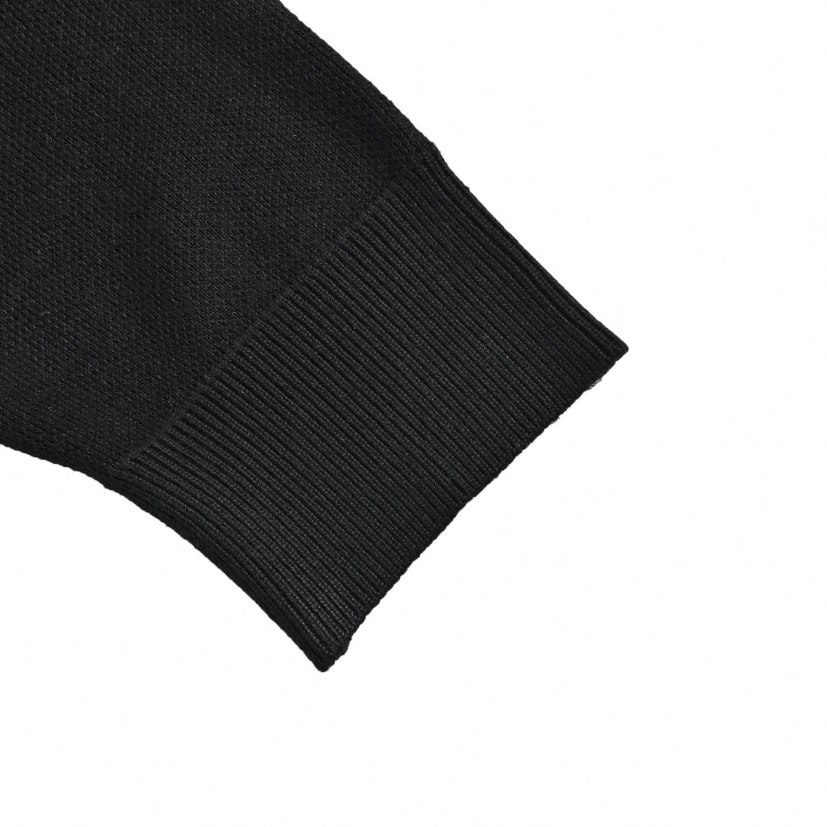 Gradient Sequin Embellished Wool Cardigan in Black