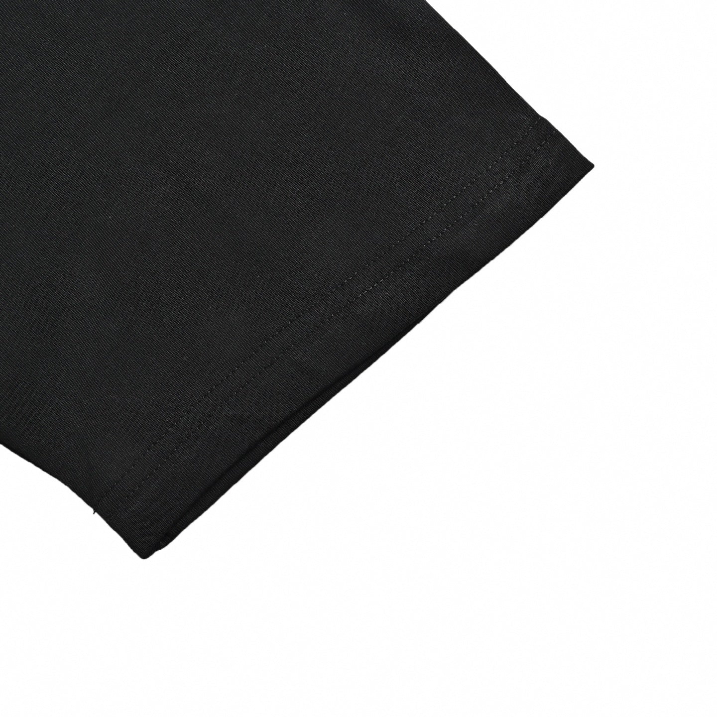 Stylized Embroidered Logo T-Shirt | Black