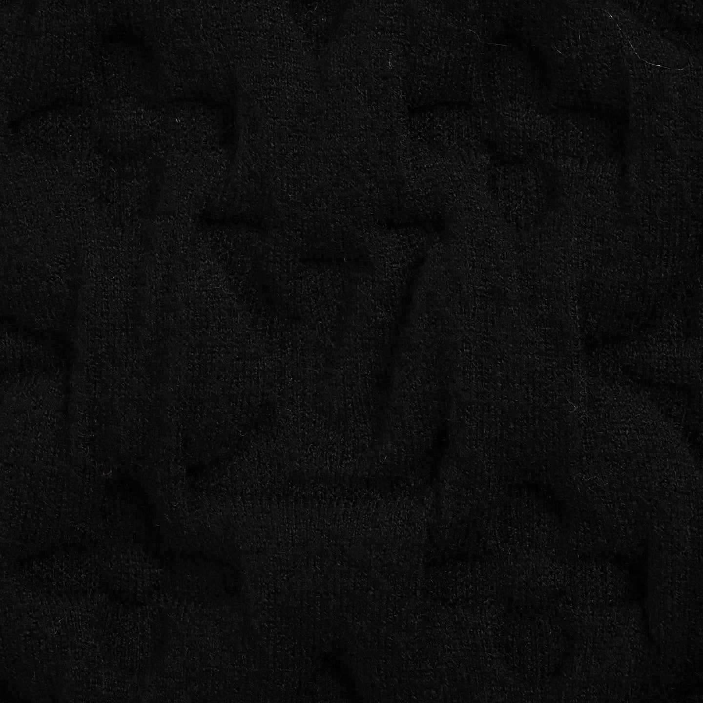 3D Monogram Relief Knit Bomber | Black