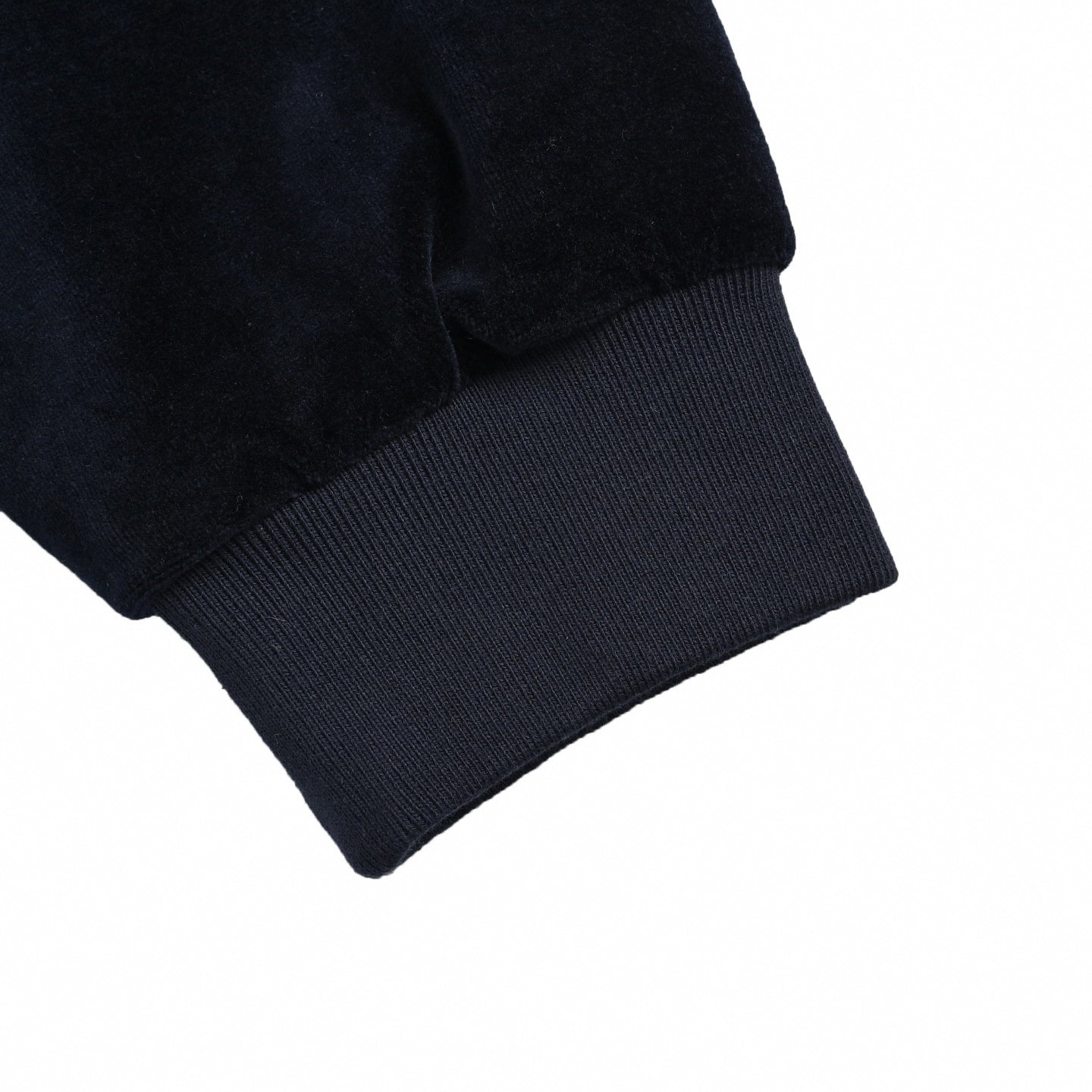 Velour Script Logo Zip-Up Jacket