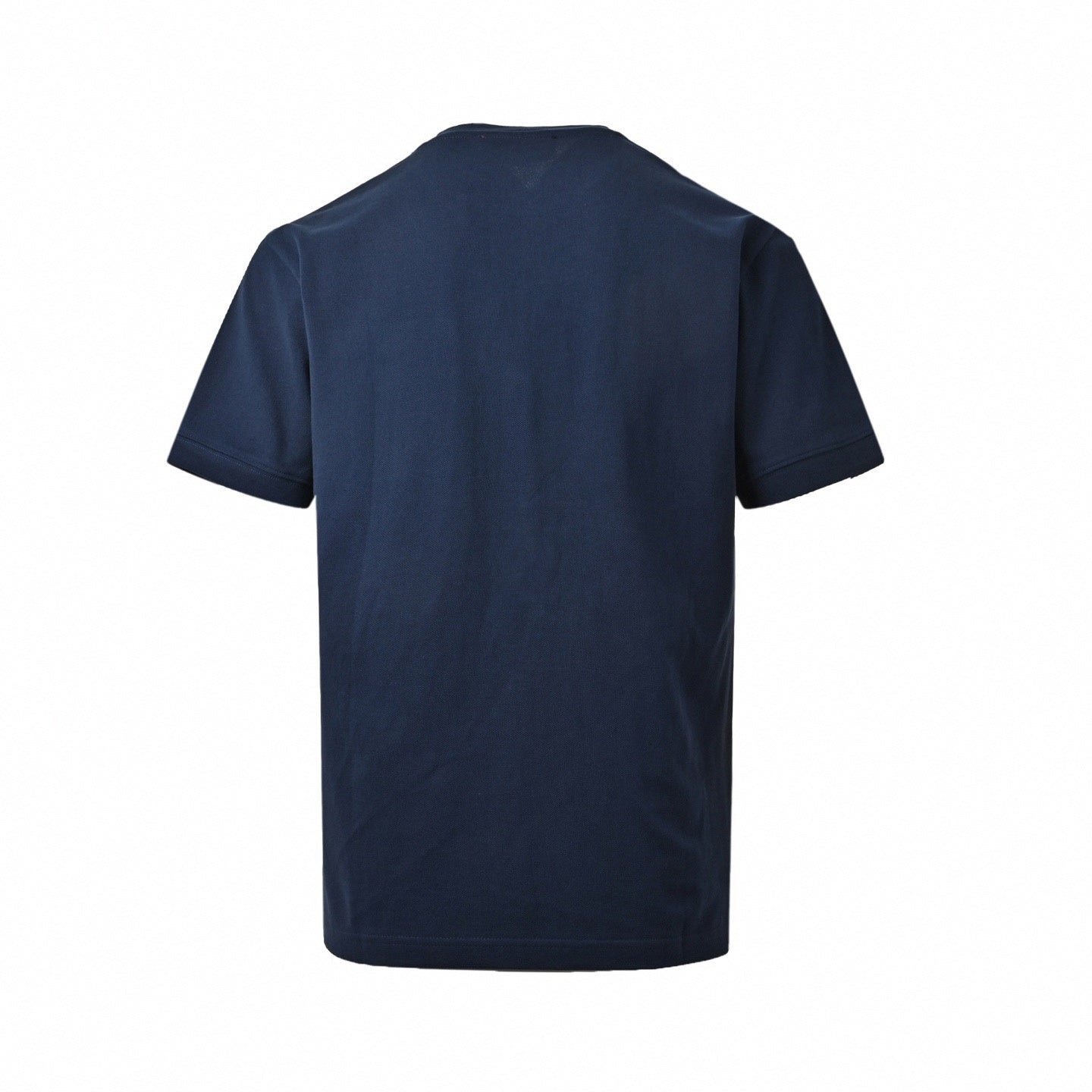 Minimalist Horsebit Embroidered Tee - Navy Blue