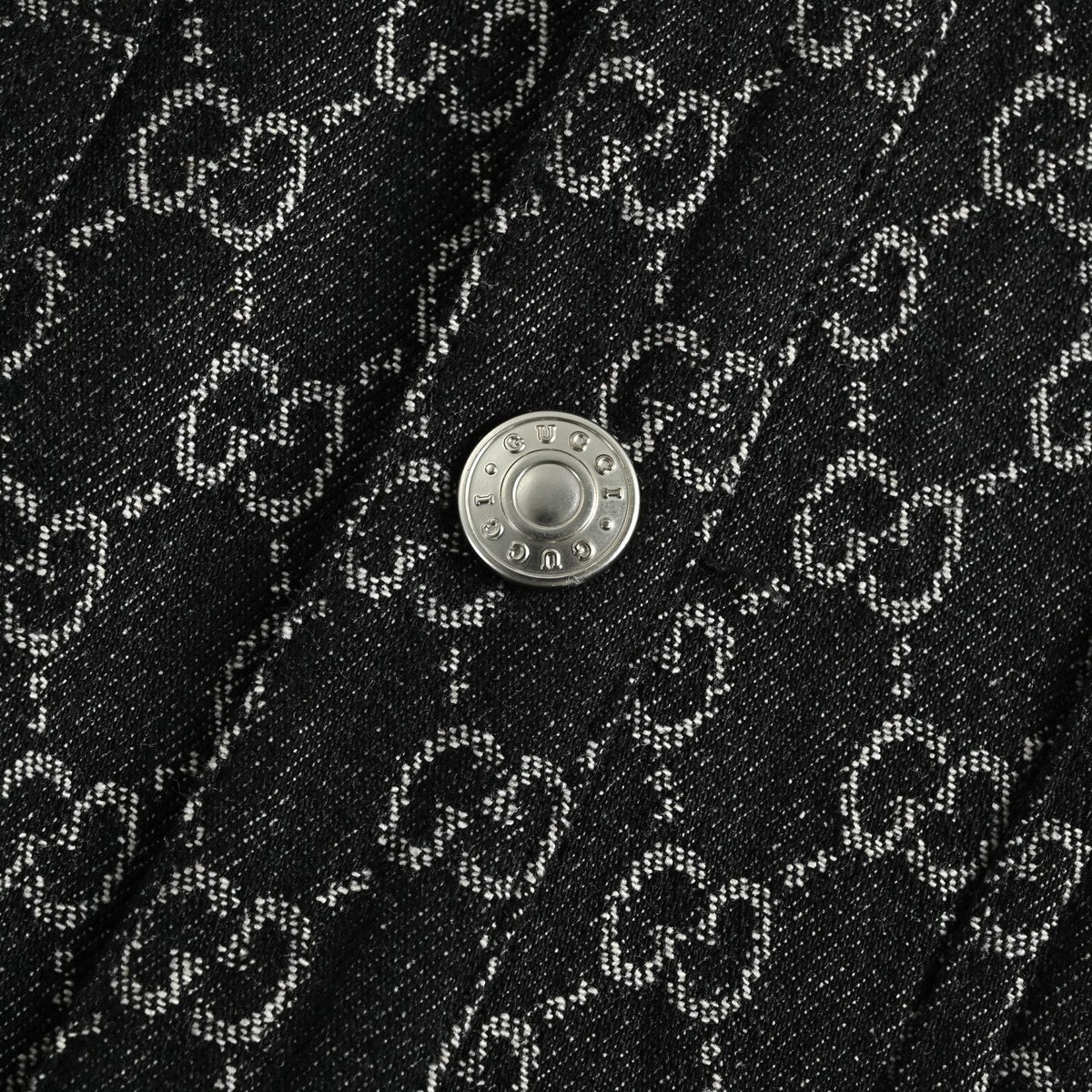 Black GG Jacquard Canvas Overshirt
