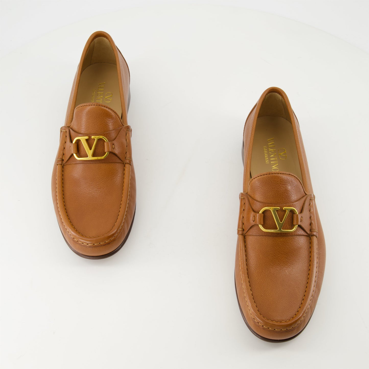 VLogo Brown Loafers