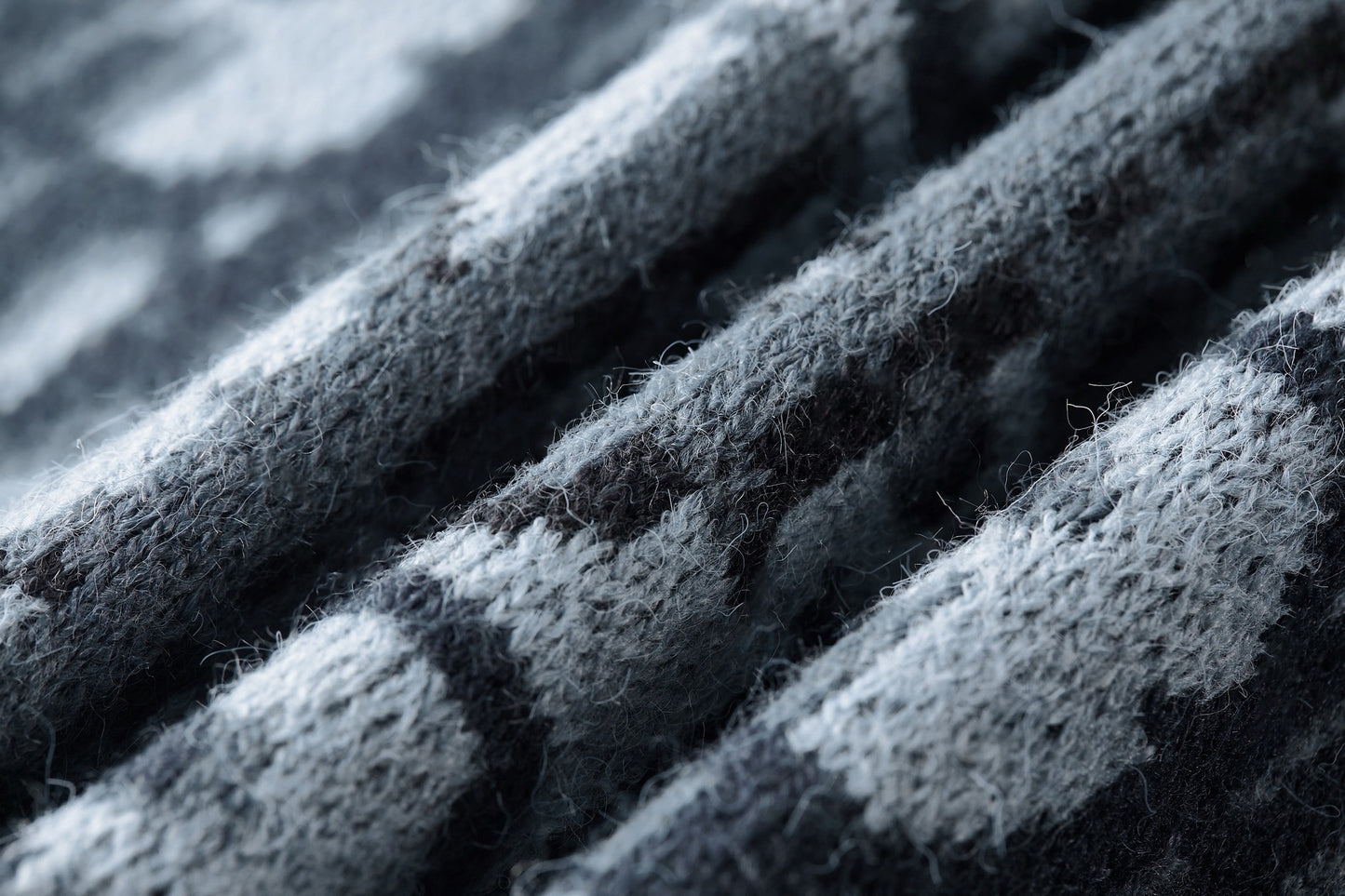 Oblique Terry Cotton Jacquard Crewneck | Blue