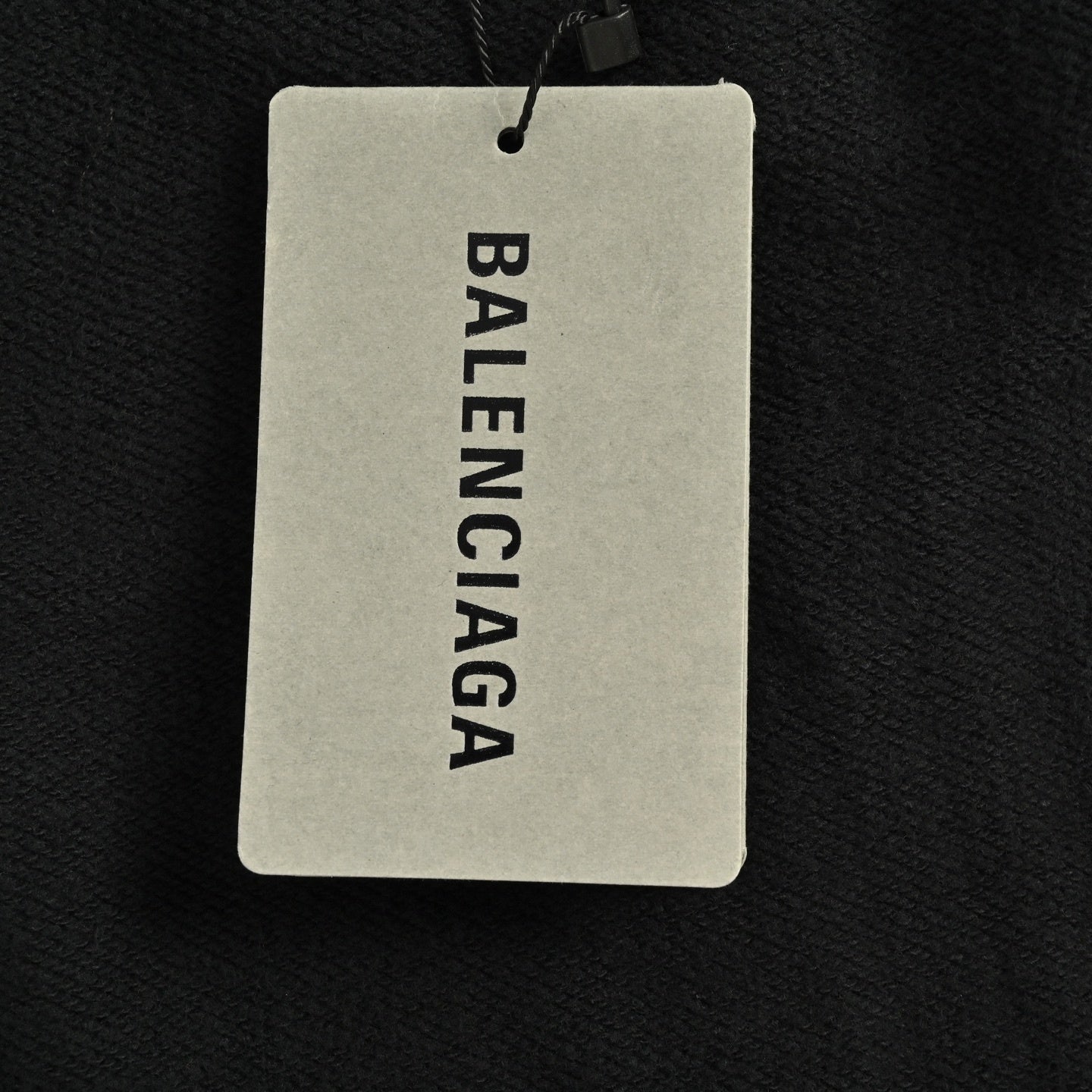 Tape Logo Distressed Zip Hoodie