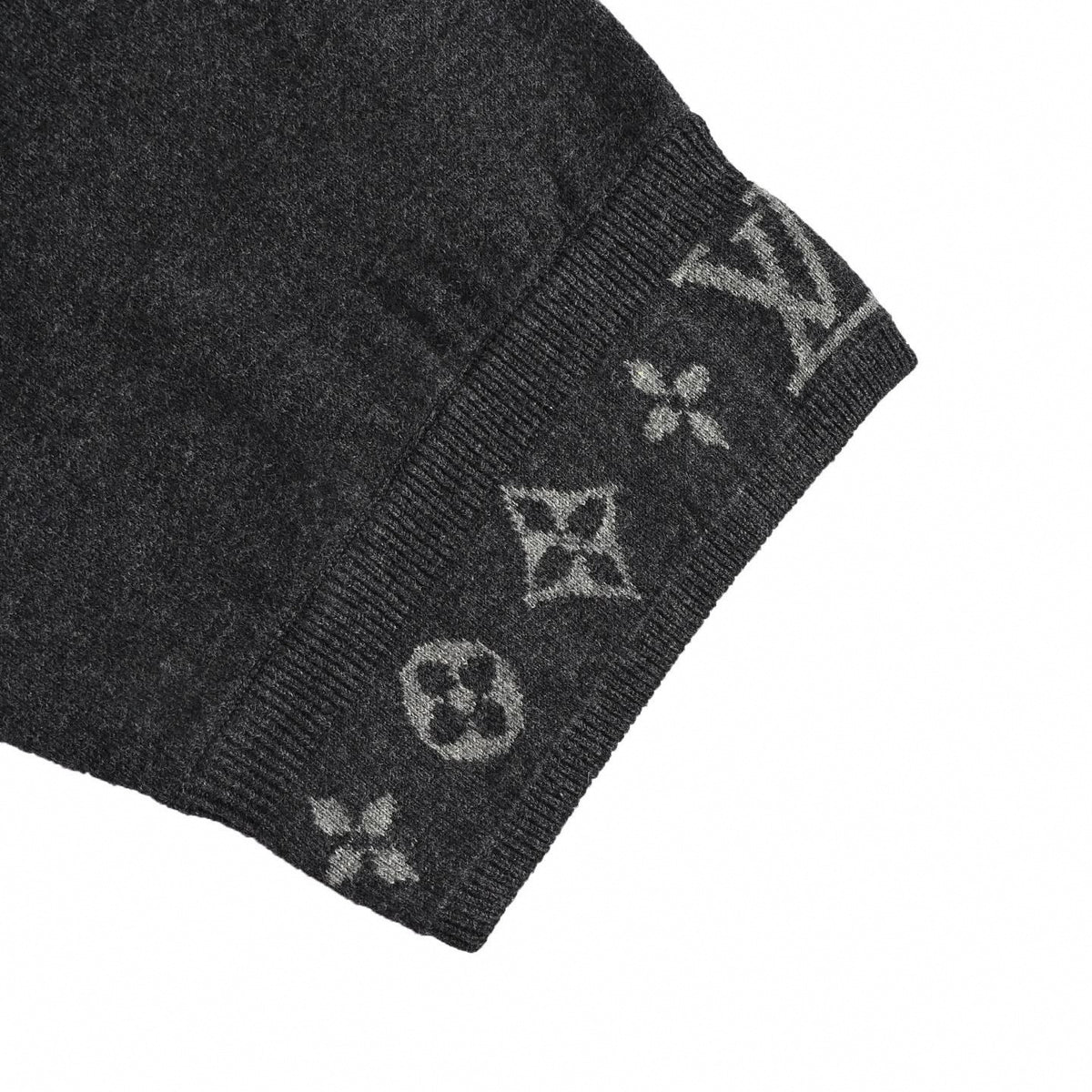 Monogram Cuff Double-Face Knit Pant