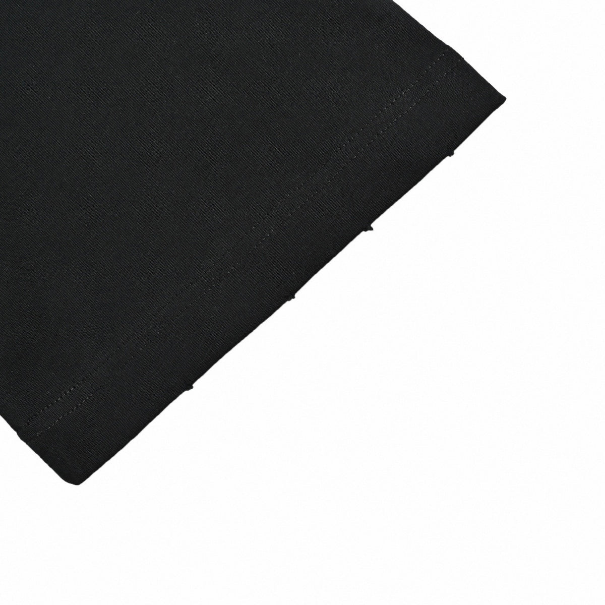 Distressed Offset Logo T-Shirt | Black