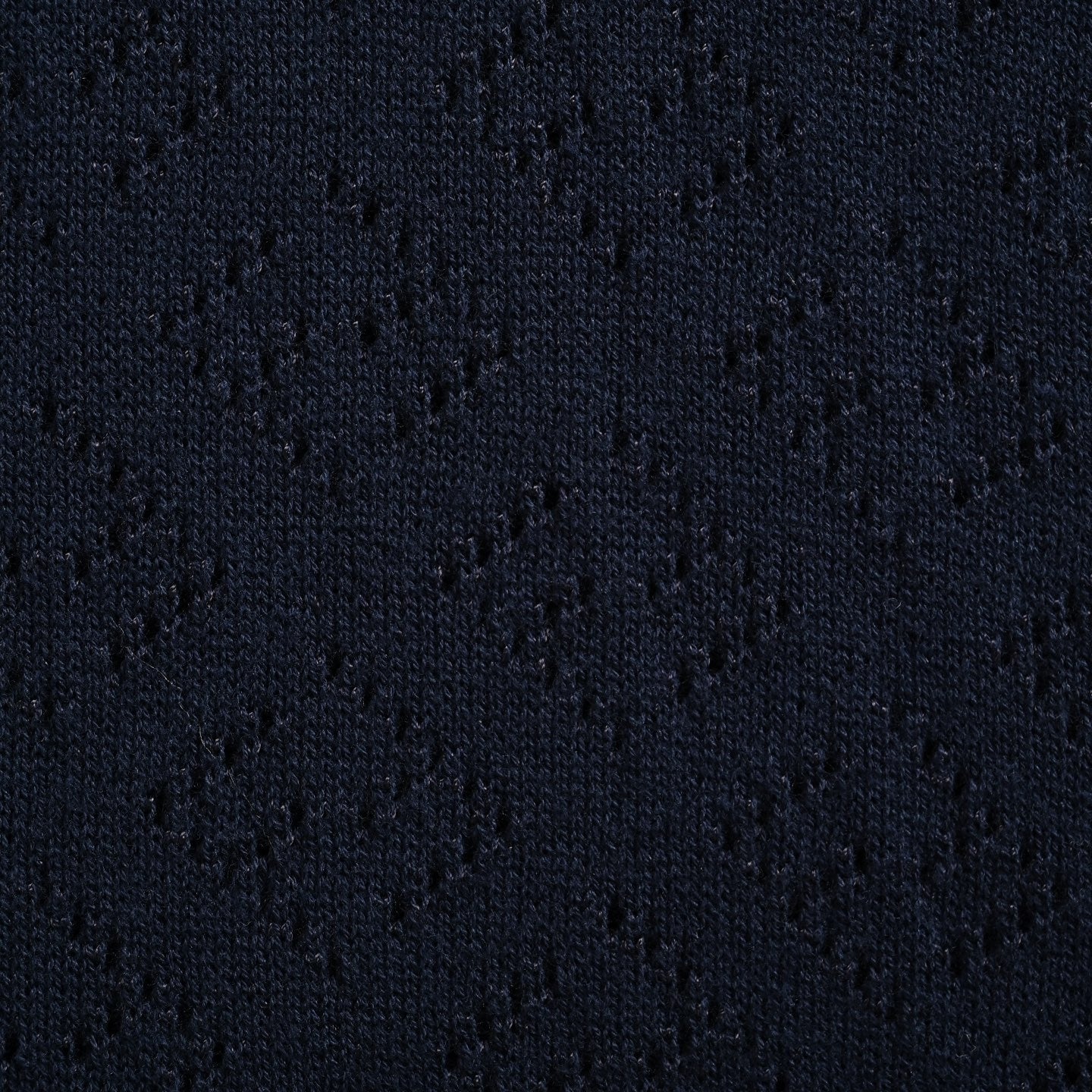 Pointelle FF Monogram Knit Polo | Navy