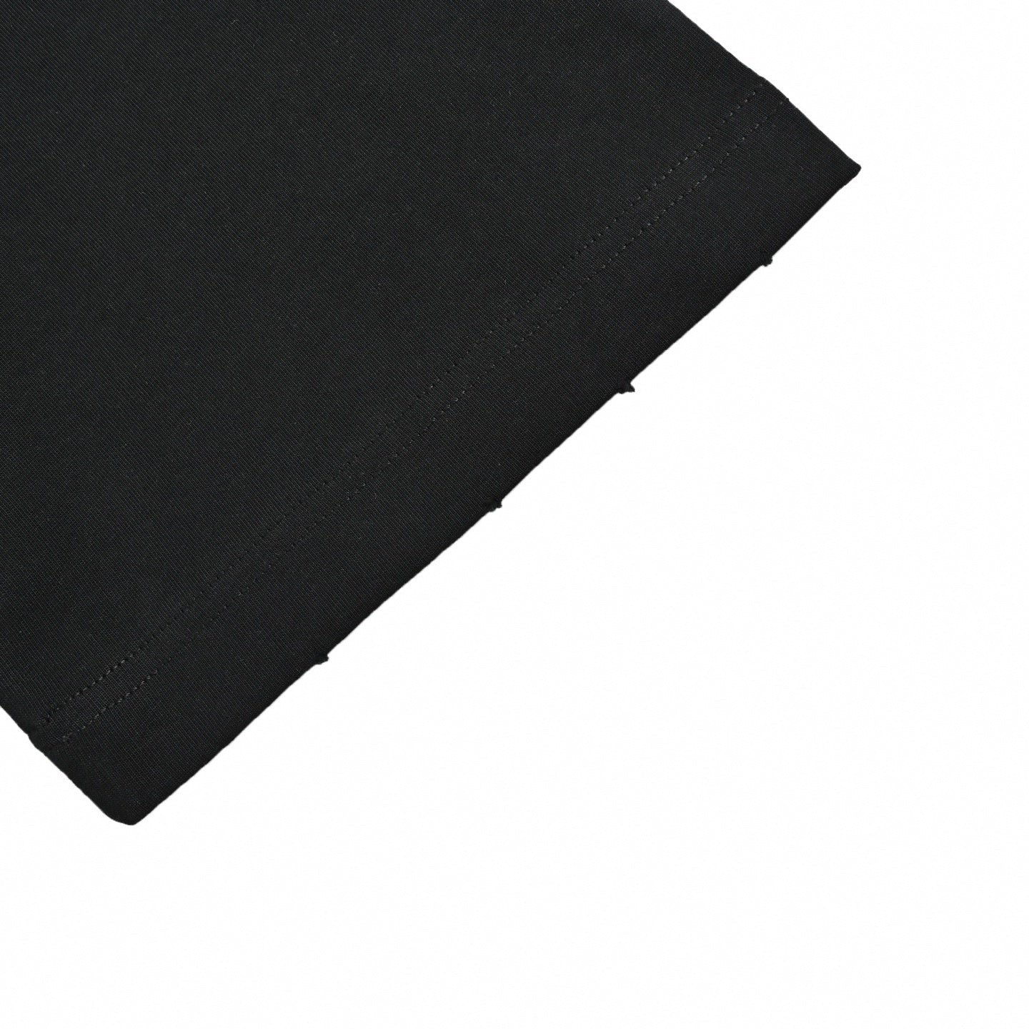 Distressed Offset Logo T-Shirt | Black
