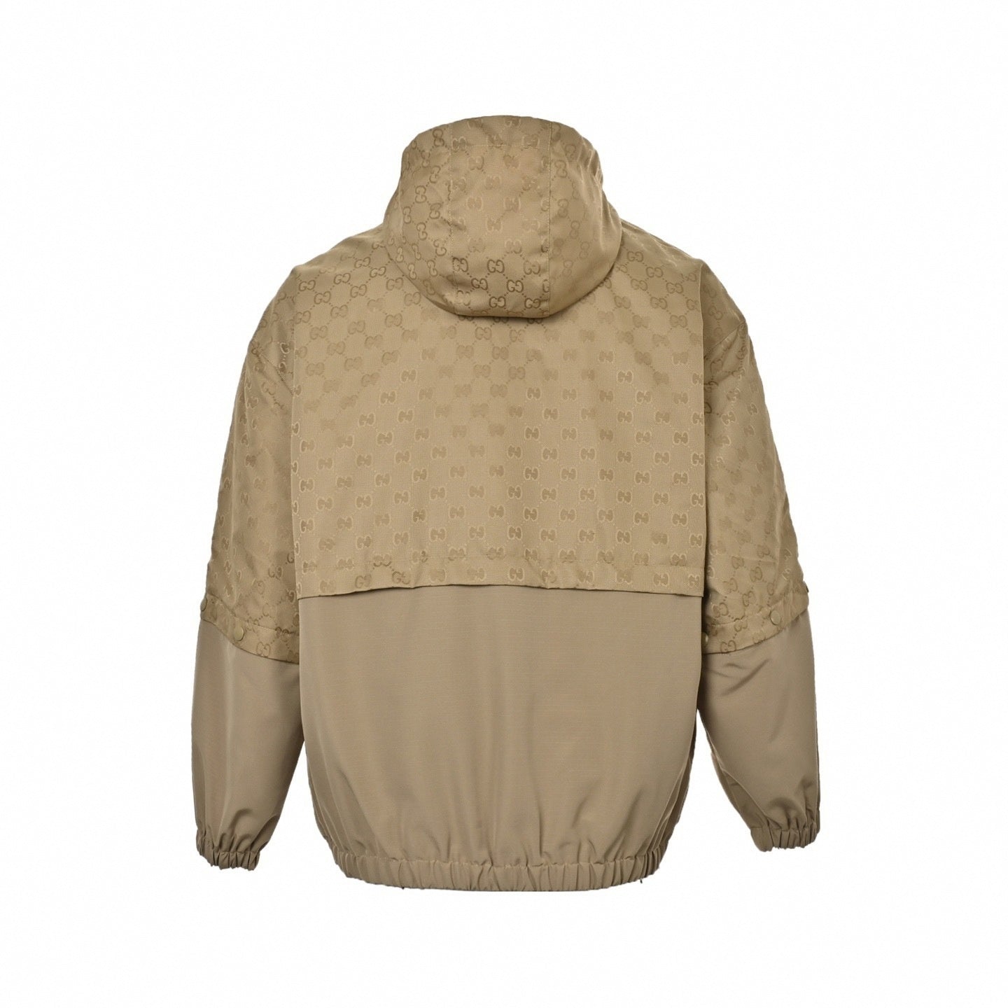 GG Jacquard Panelled Hooded Jacket