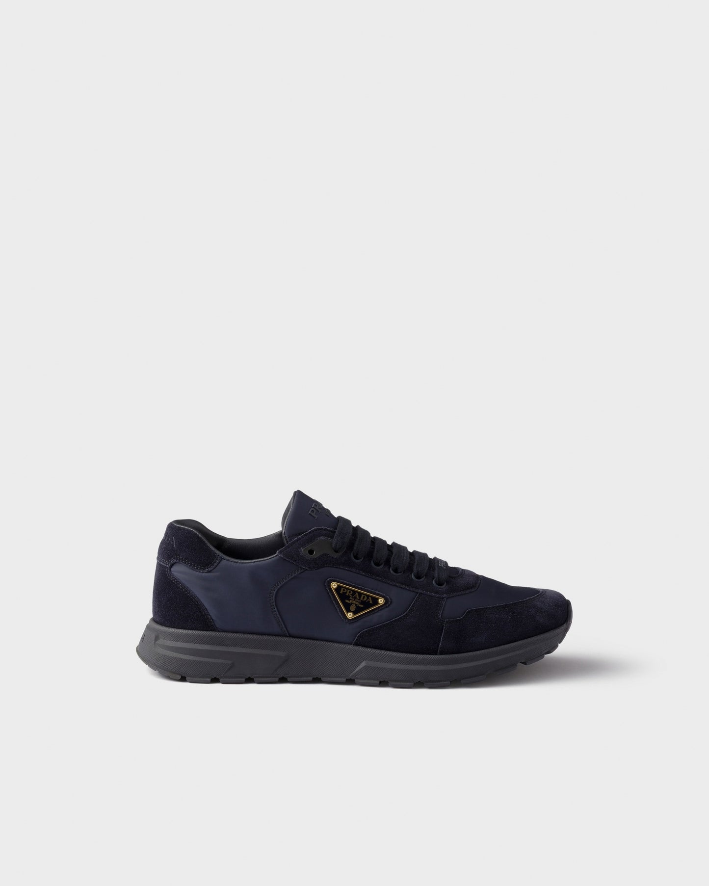 Re-Nylon and Suede Sneakers | Navy
