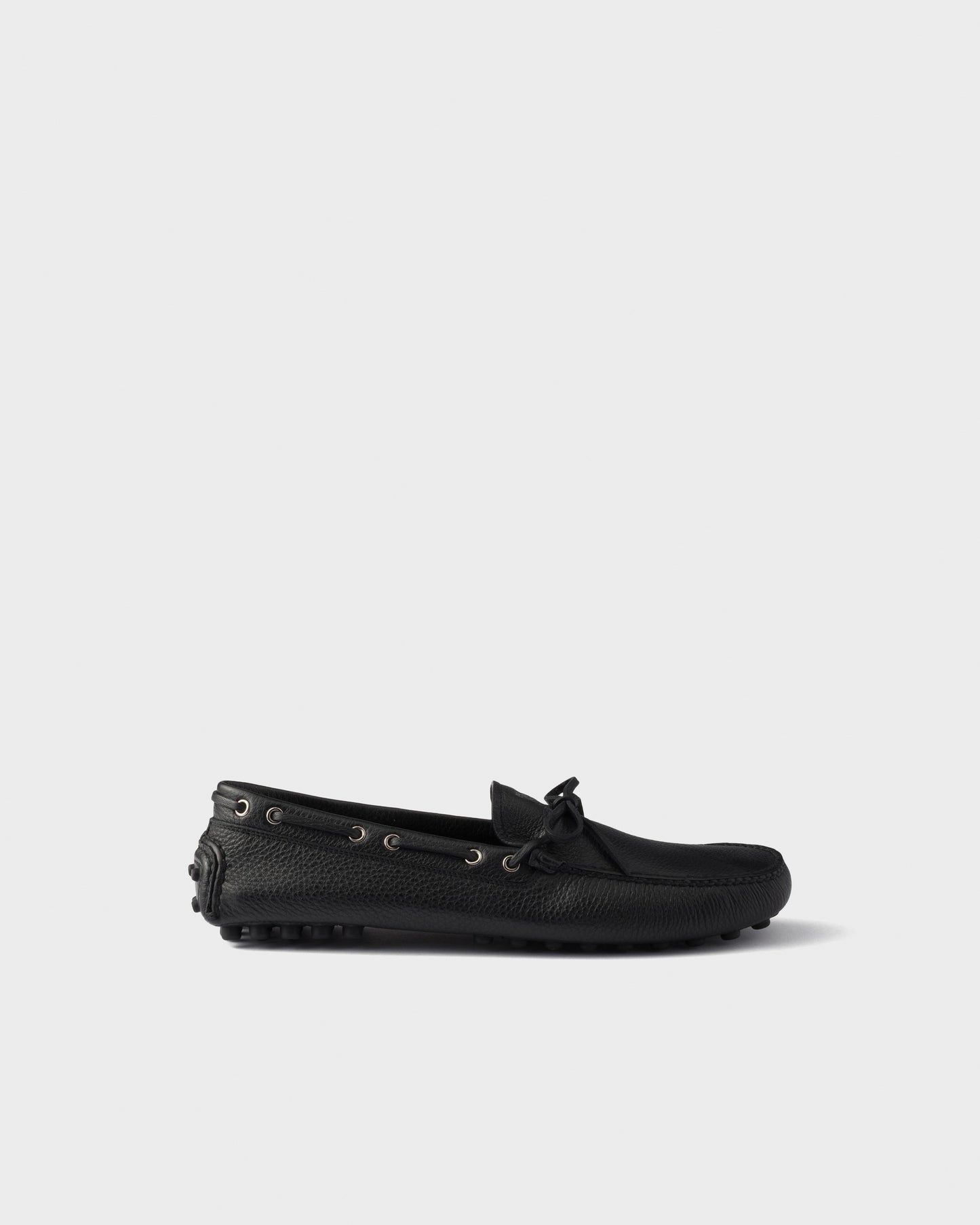 Leather Driver Loafers | Black