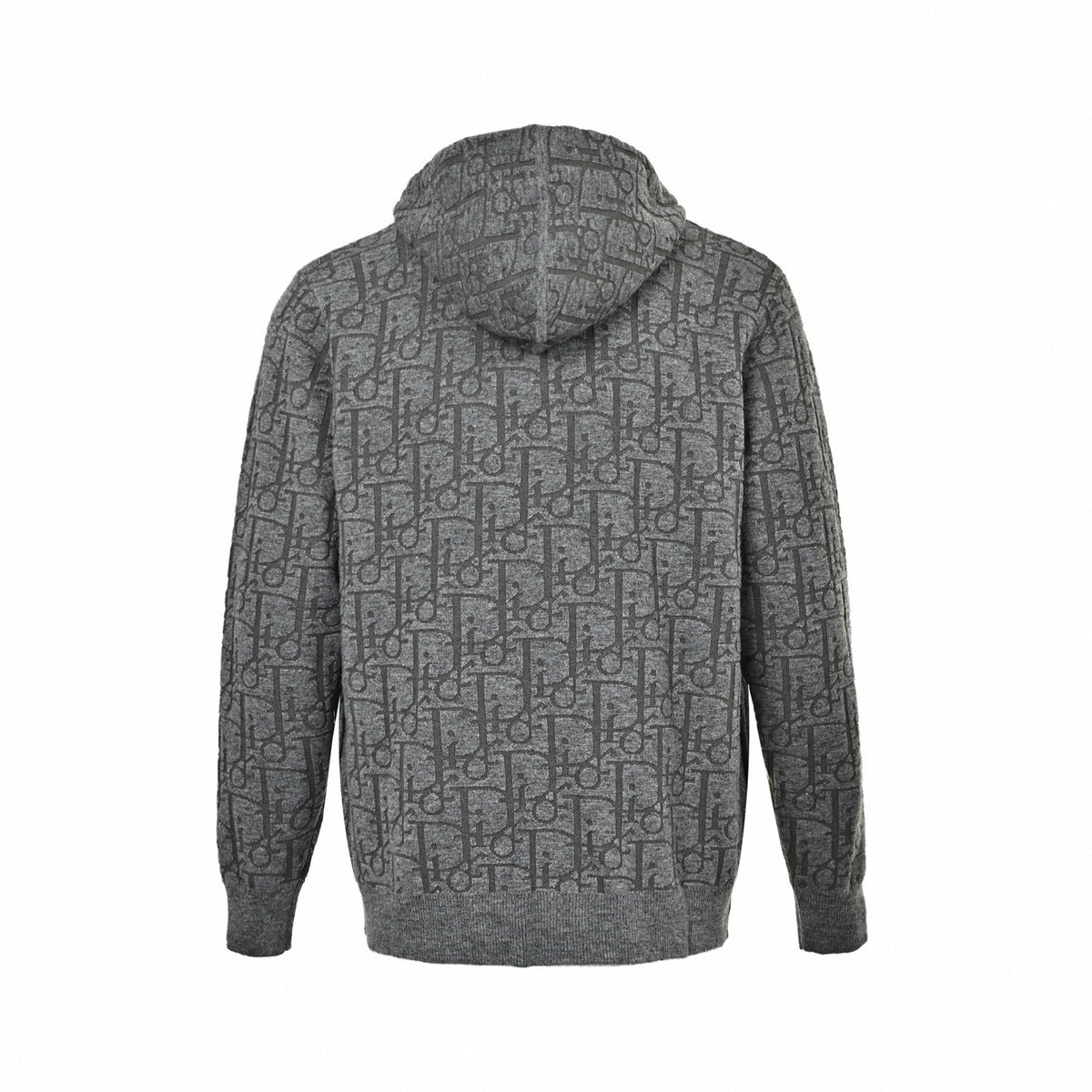 Heather Grey Dior Oblique Jacquard Zip-Up