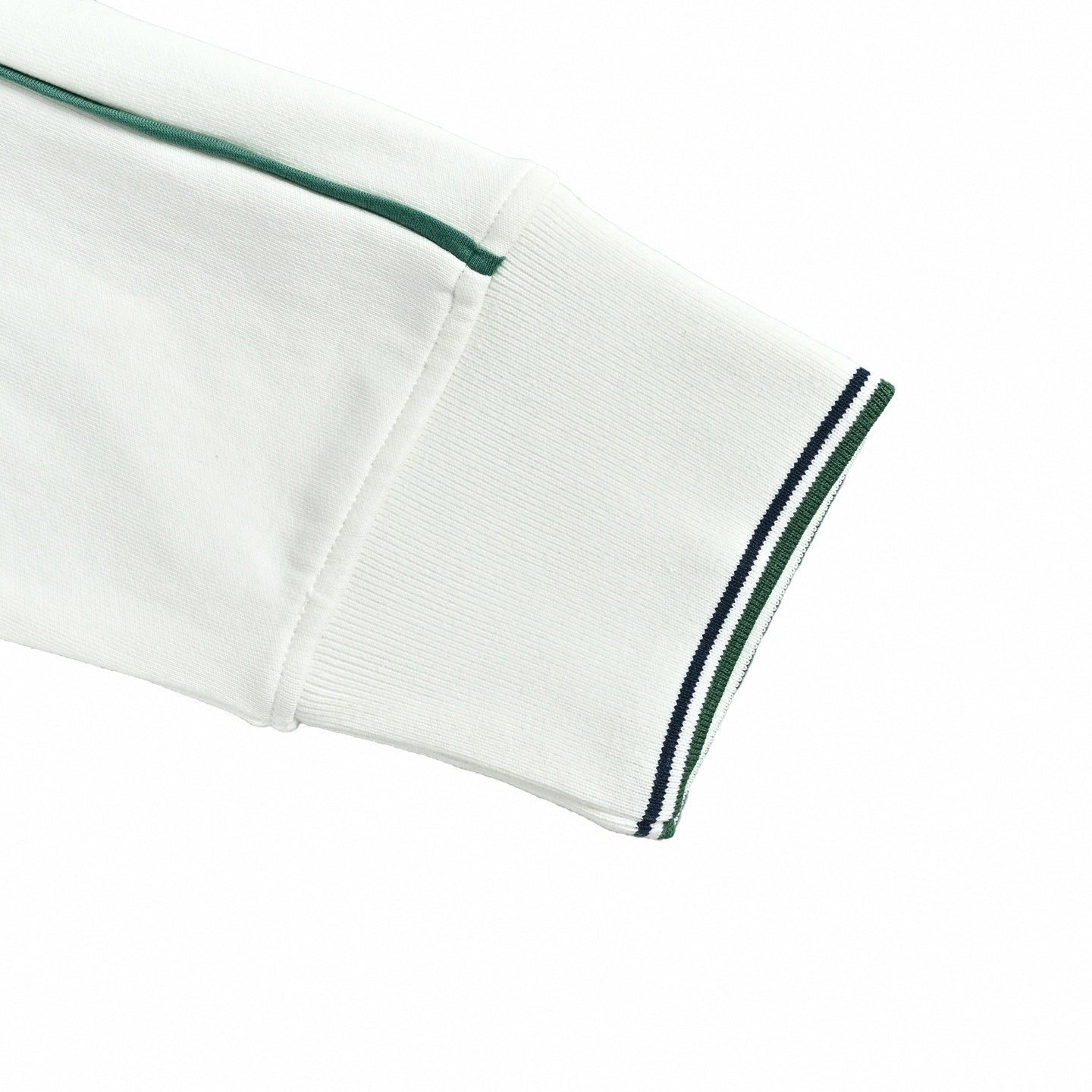 Equestrian Knight Embroidered Track Jacket - White/Green