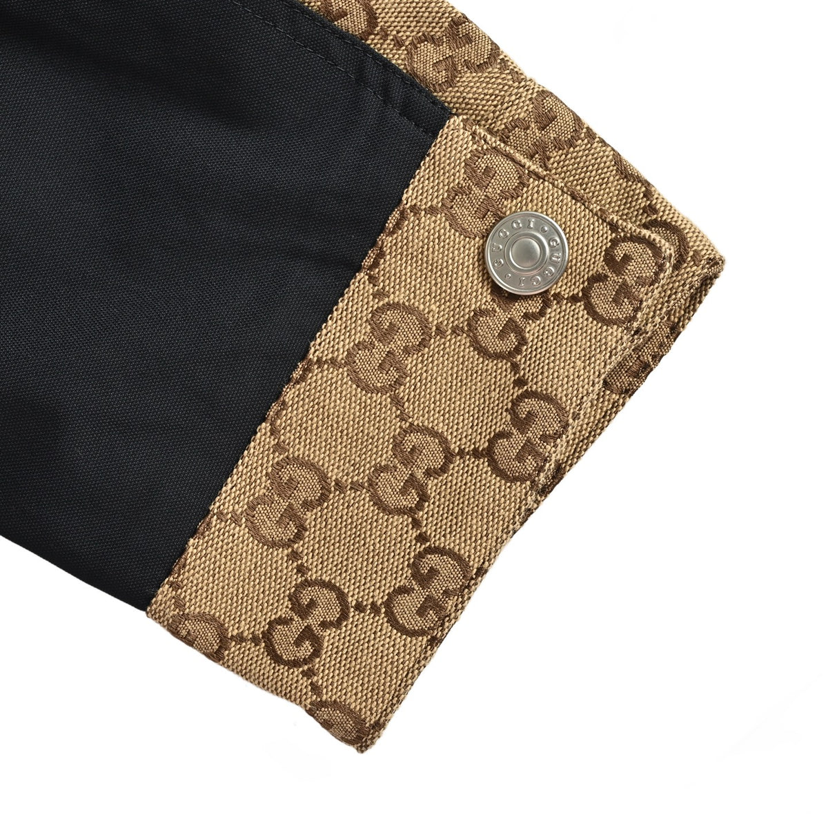 Mixed-Media GG Canvas Paneled Jacket