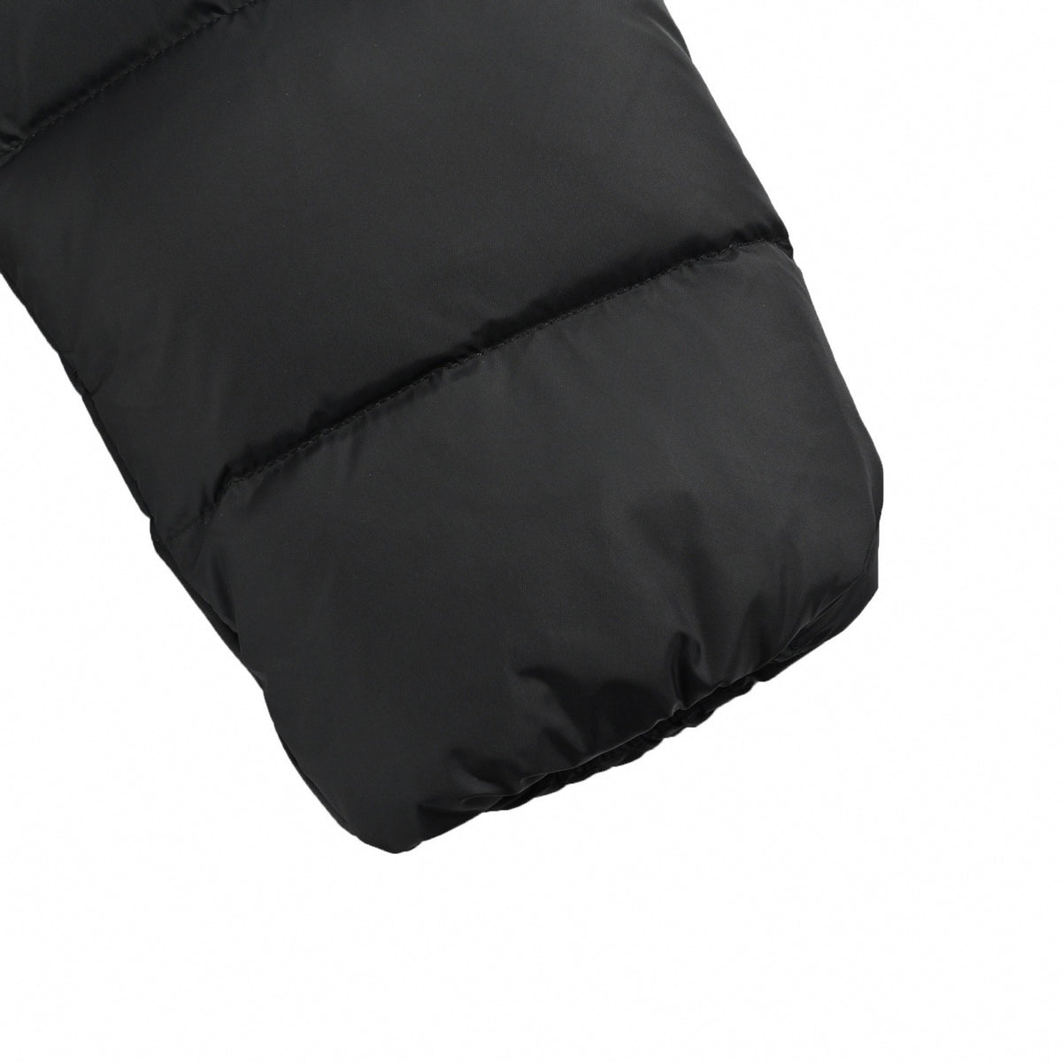 Avoce Cinch-Waist Hooded Short Down Jacket in Matte Black