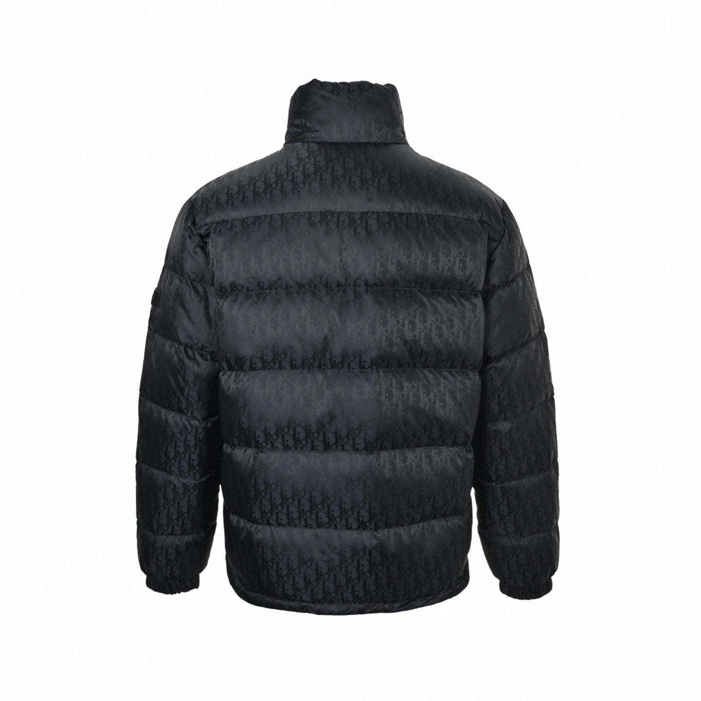 Oblique Tonal Jacquard Puffer