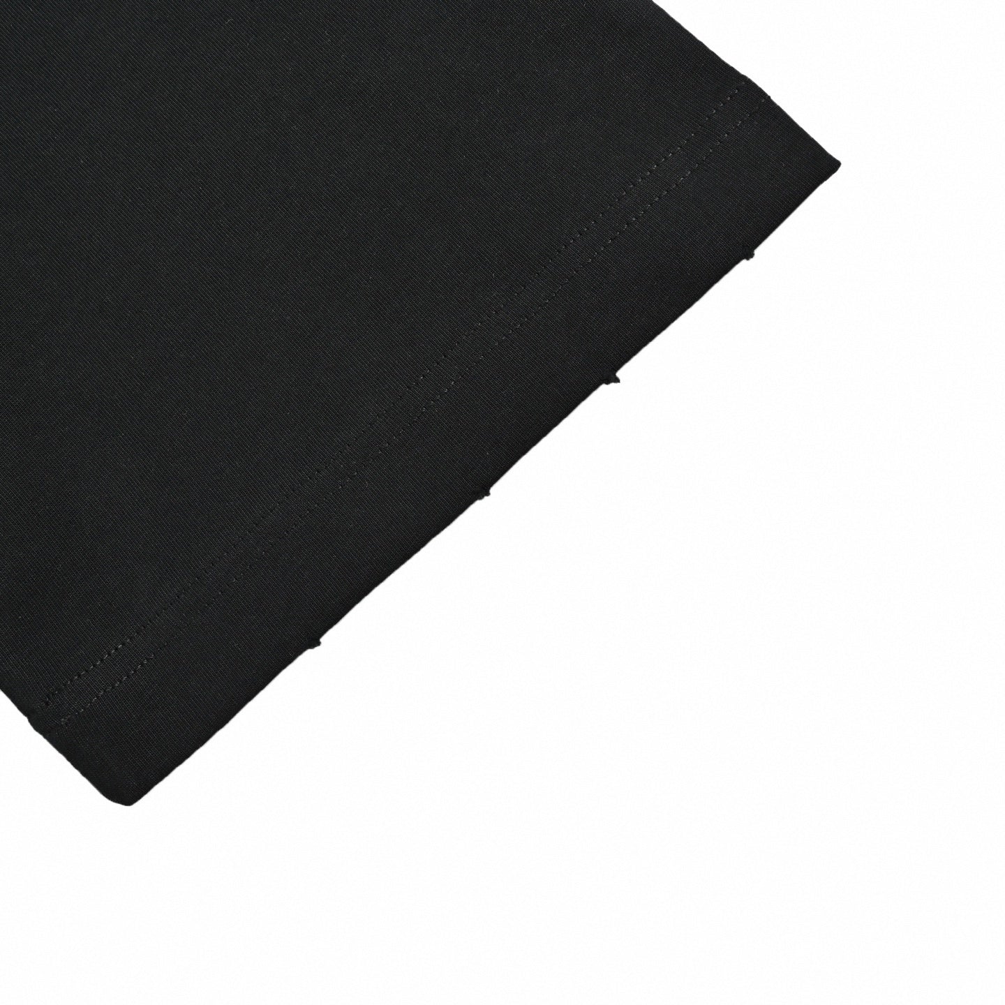 Distressed Offset Logo T-Shirt | Black