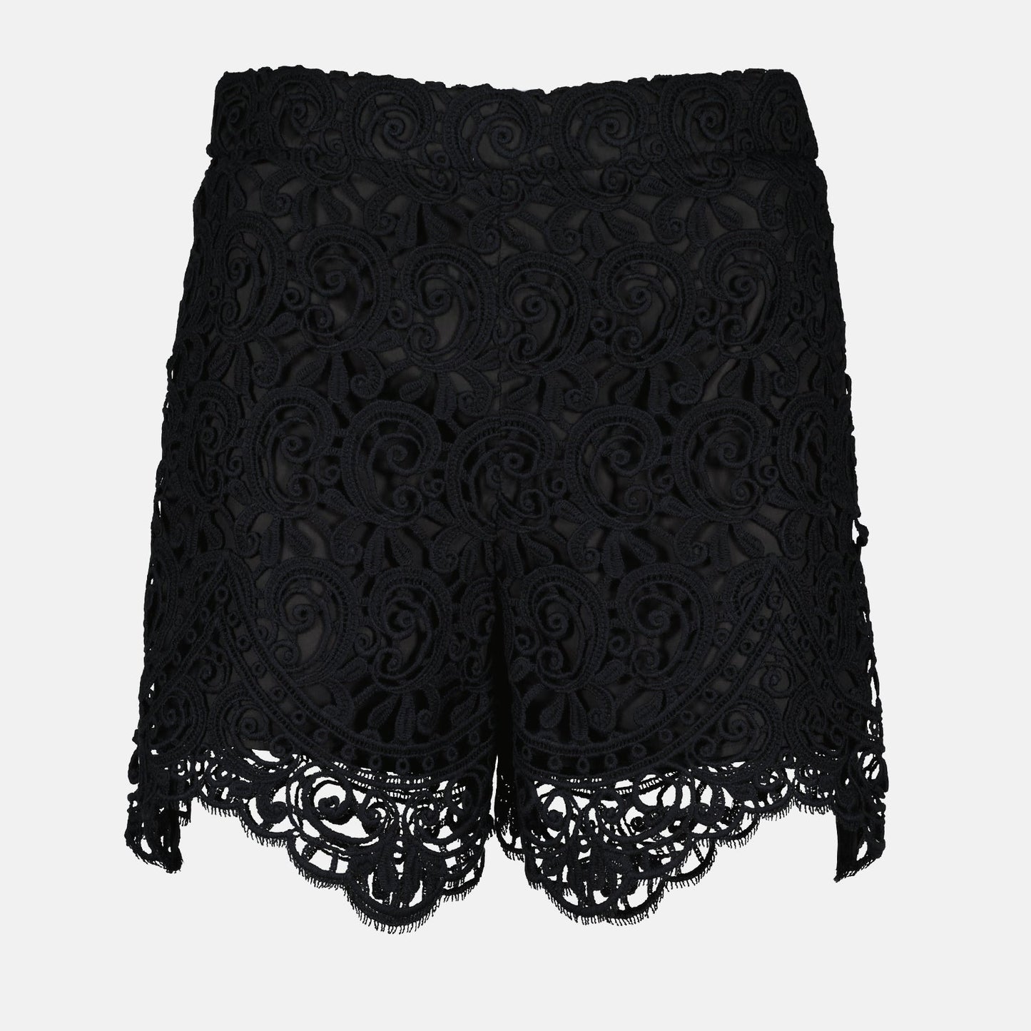 Macrame lace shorts