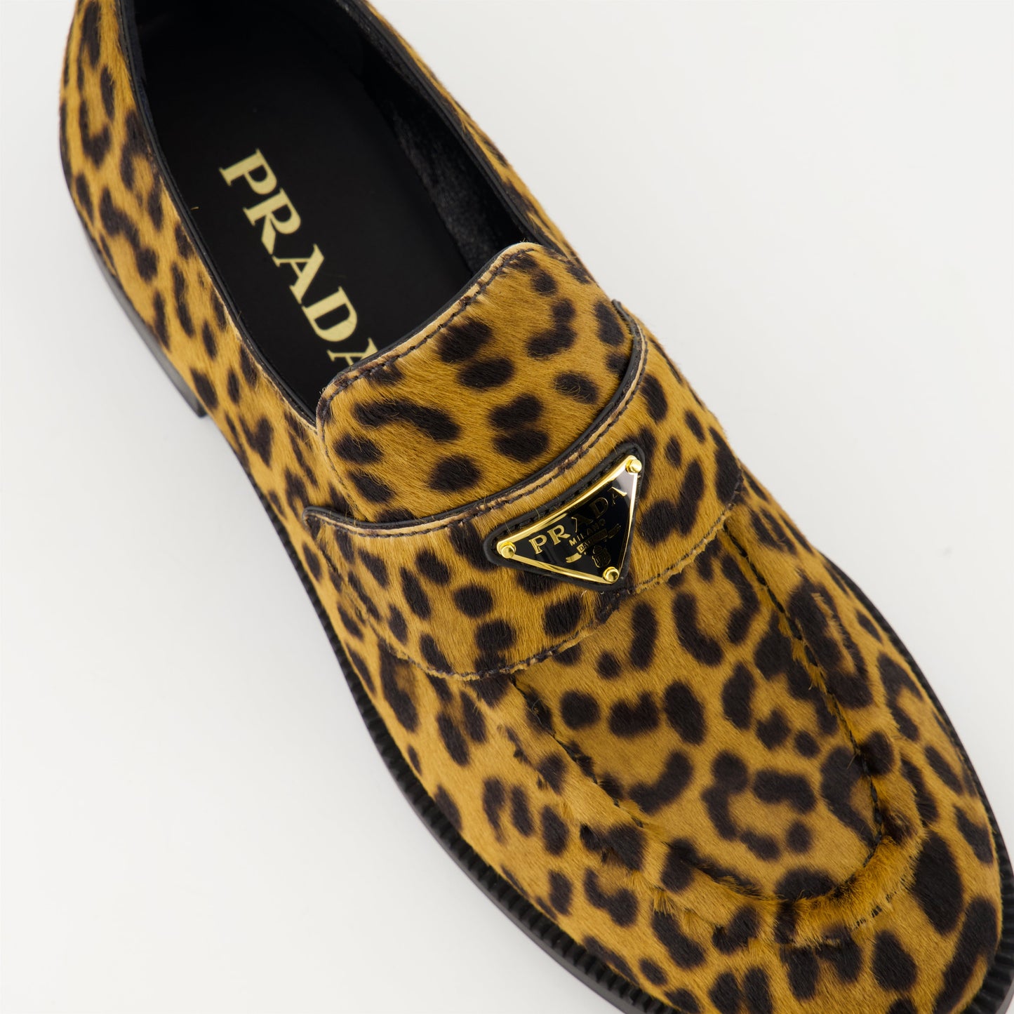 Leopard Velvet Loafers
