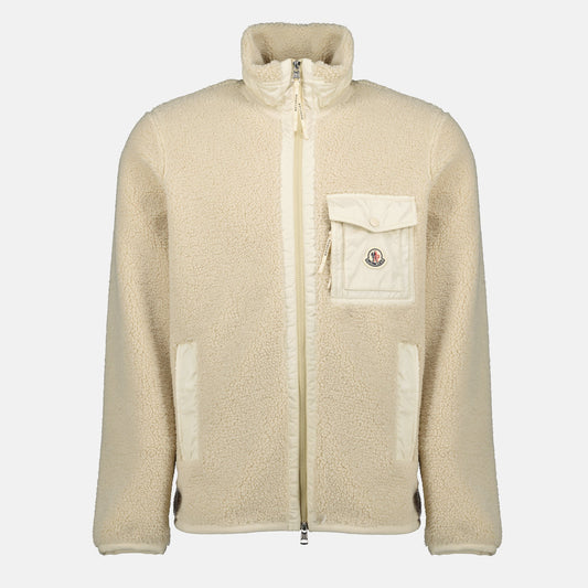 Beige Teddy Zip-Up Jacket