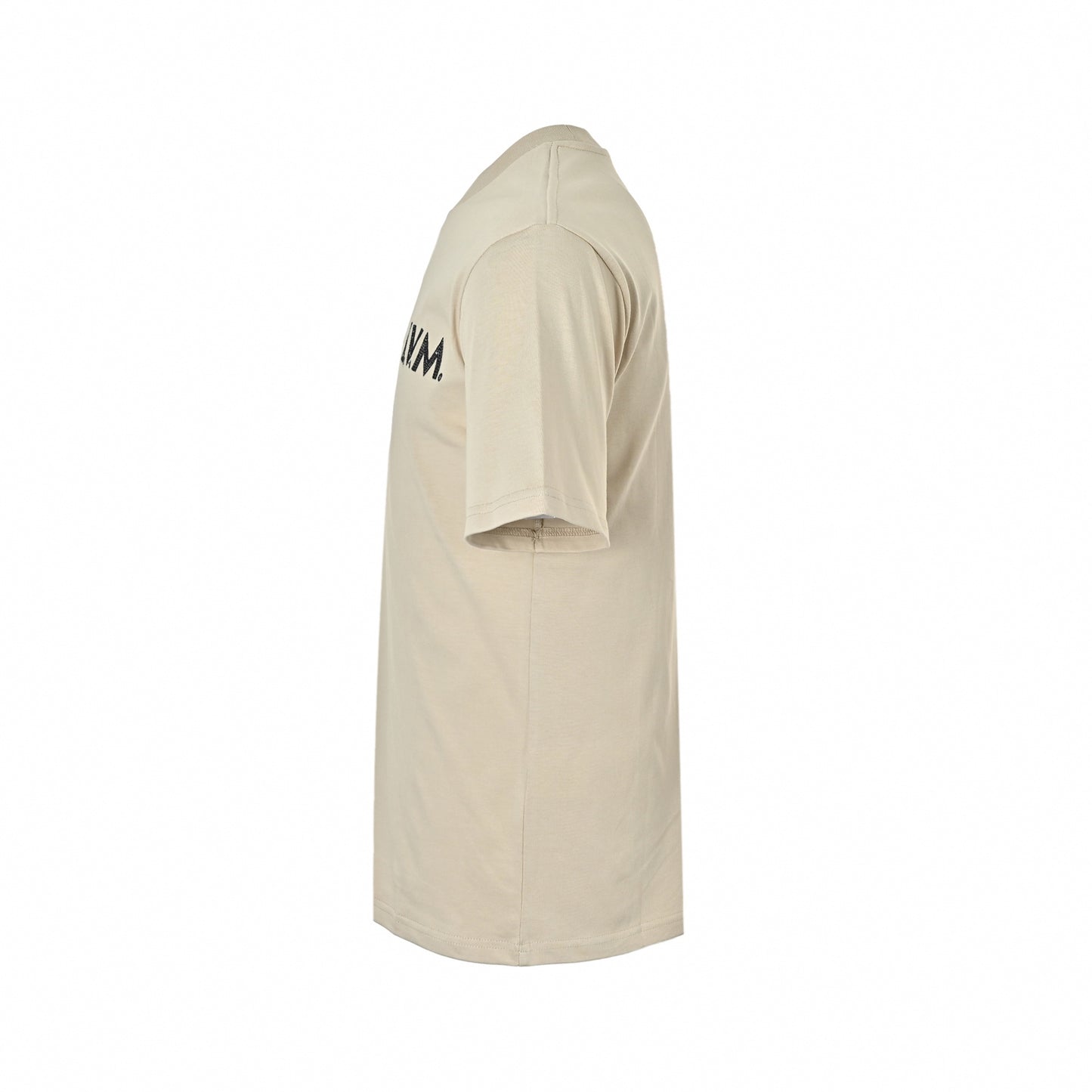 L.V.M. & Embroidered Logo T-Shirt | Beige