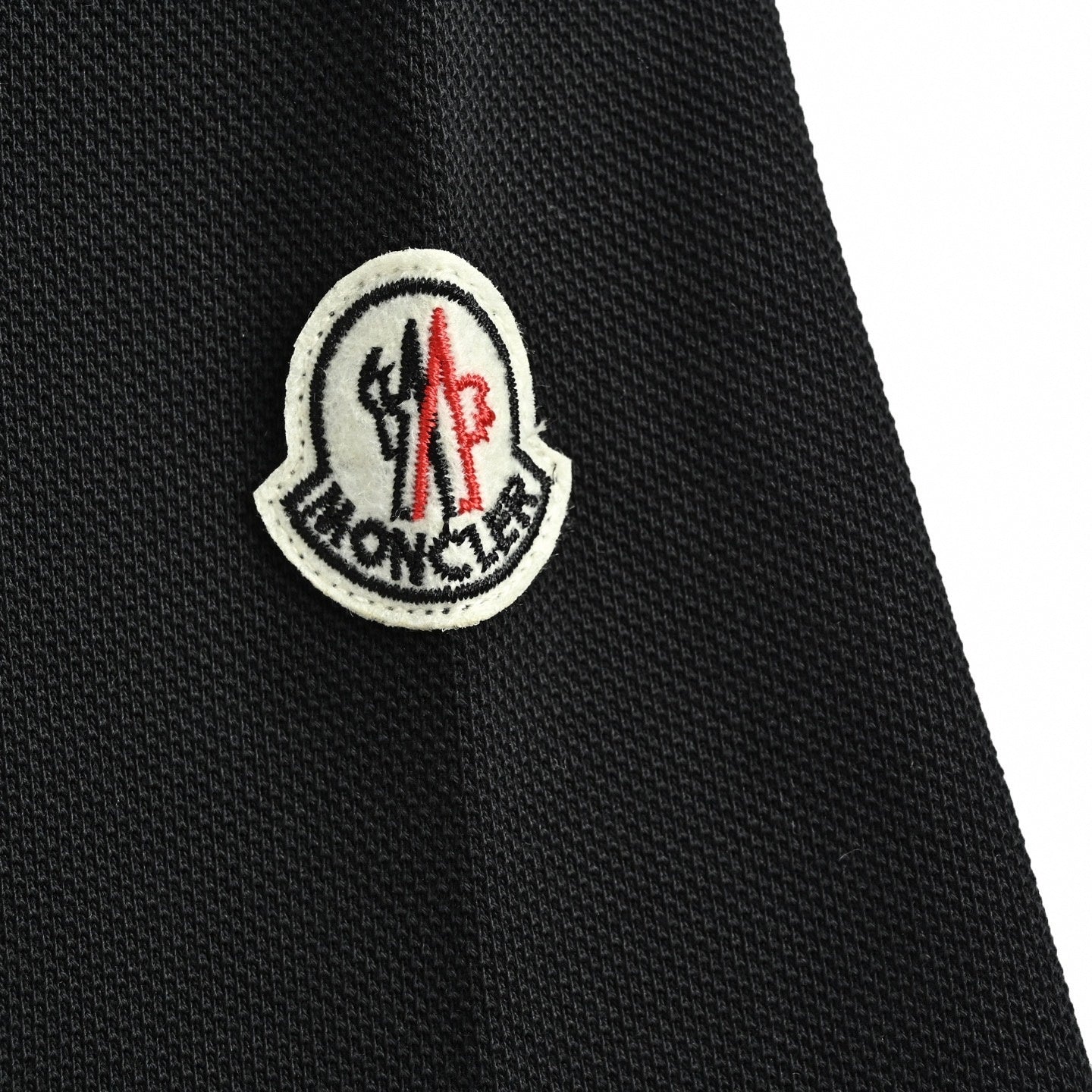 Two-Tone Piqué Polo - Black/Cream