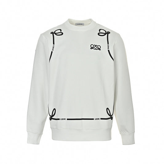 Anagram Graphic Frame Sweatshirt - White