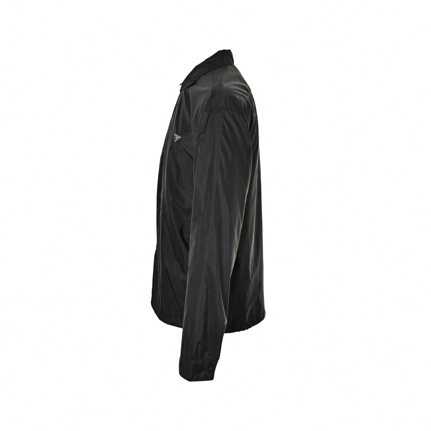 Nylon Zip-Up Jacket - Black