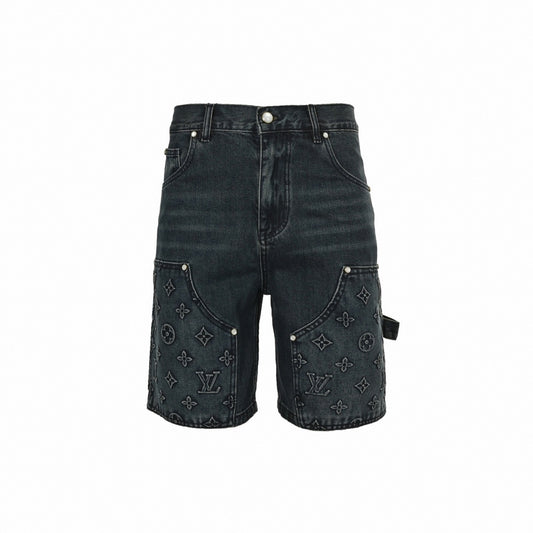 Monogram Embossed Carpenter Shorts