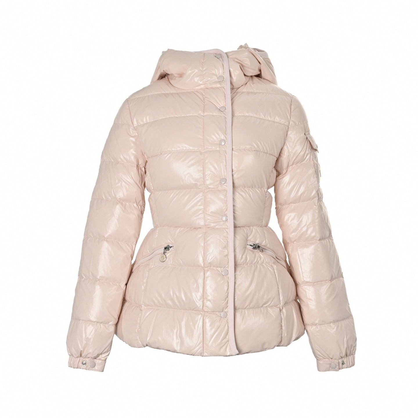 Glossy Hooded Puffer Jacket