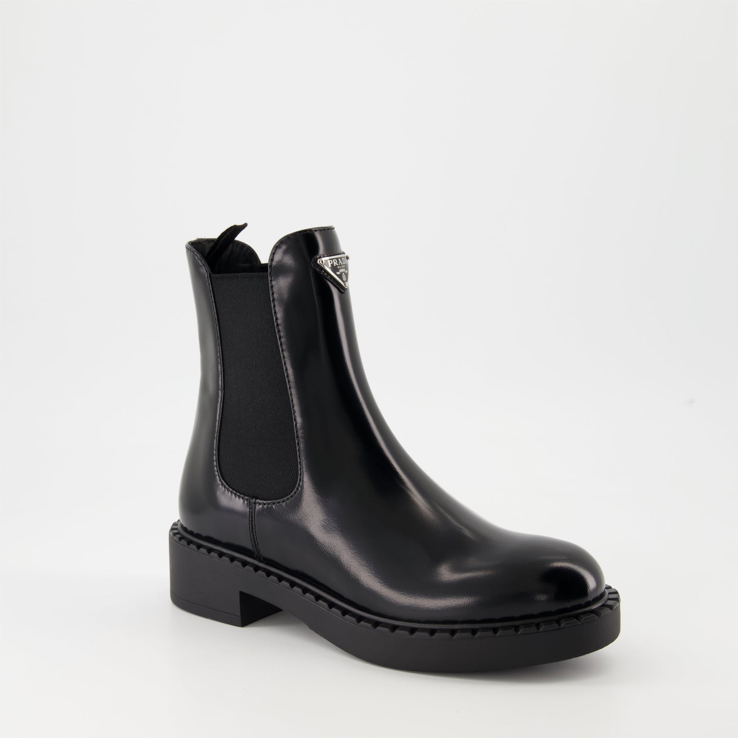 Patent Leather Ankle Boots