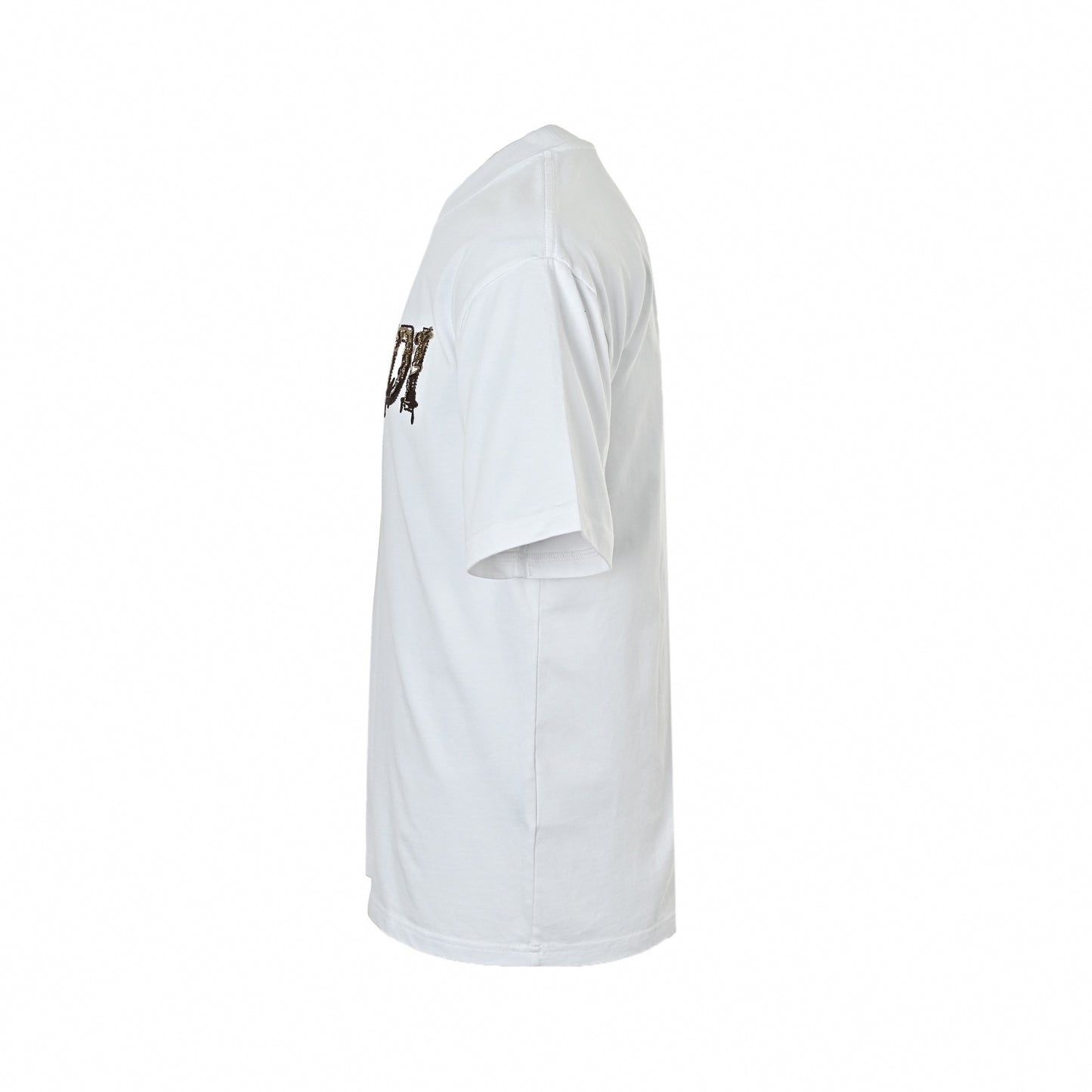 Embroidered Dripping Logo T-Shirt - White