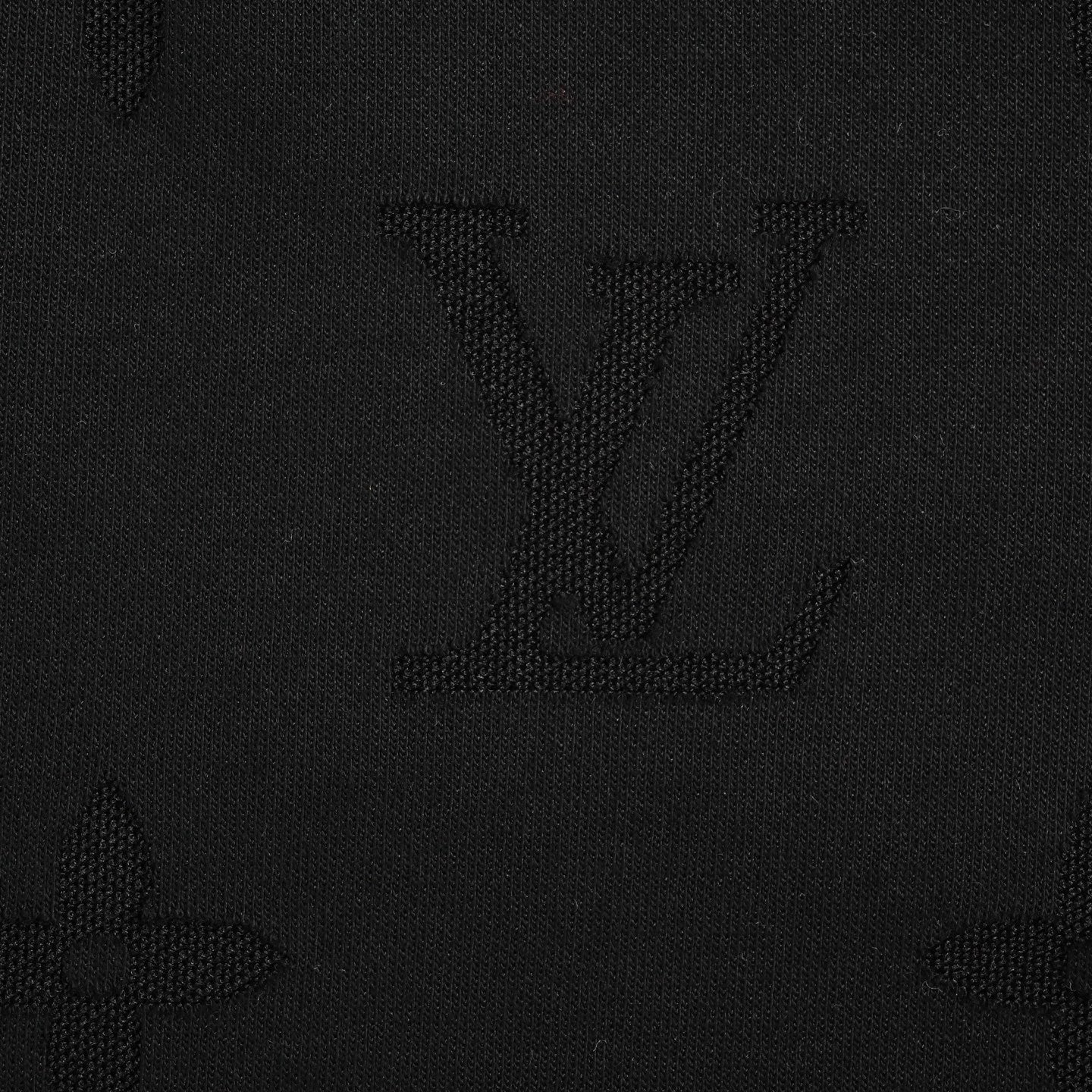 Tonal Embossed Monogram T-Shirt | Black