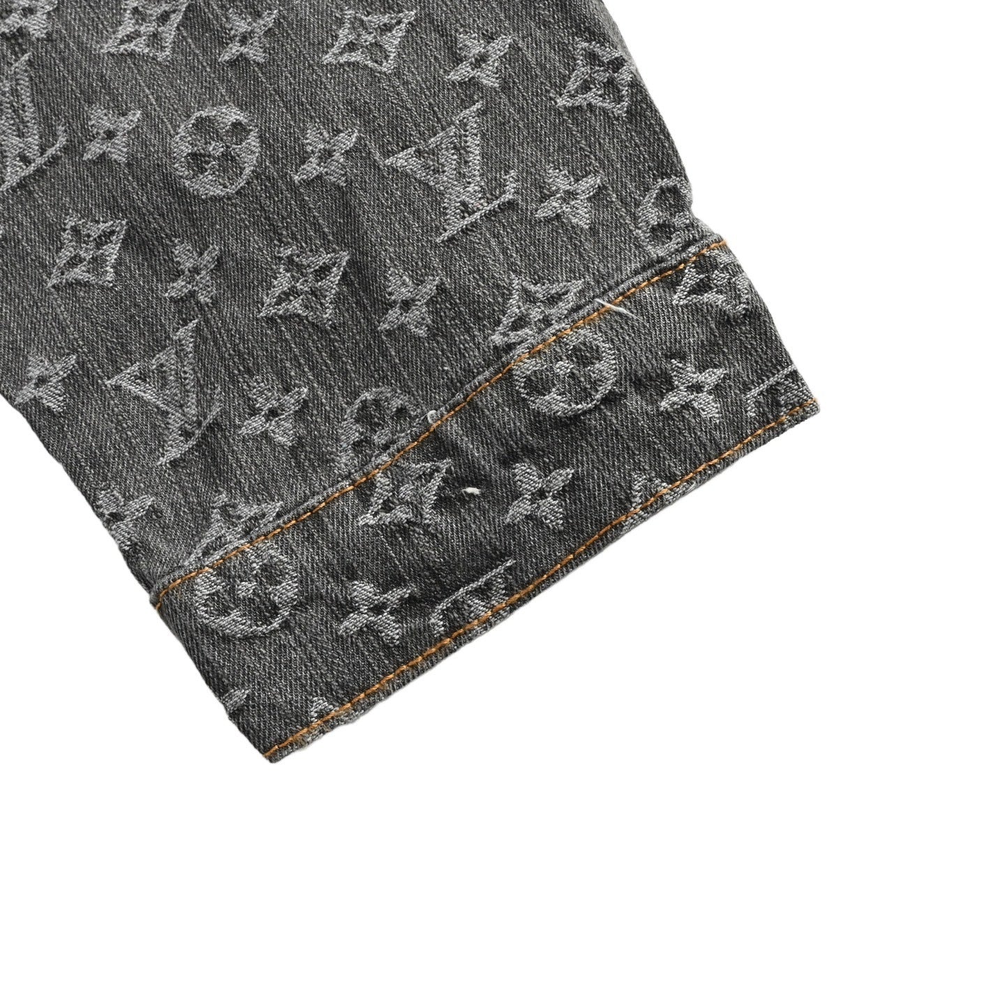 Monogram Denim Jacket | Washed Black