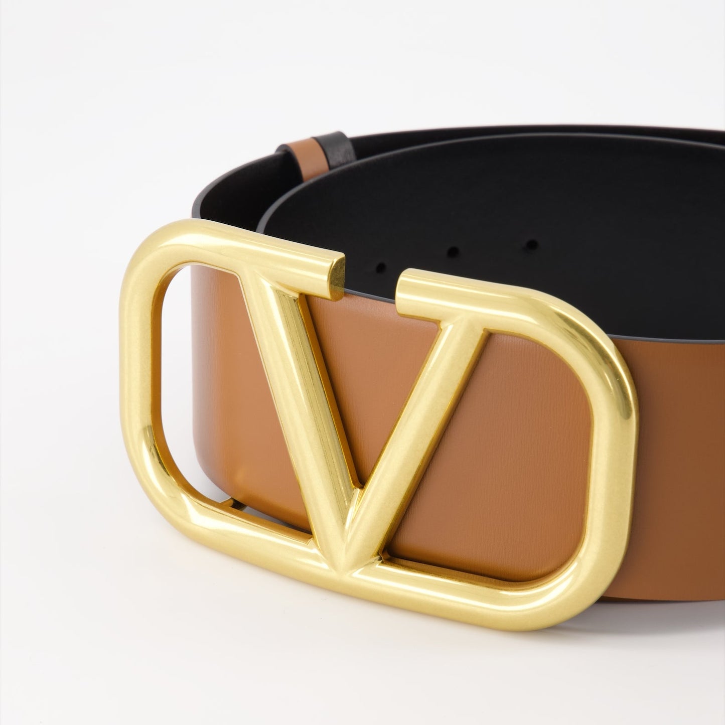 VLogo Leather Belt