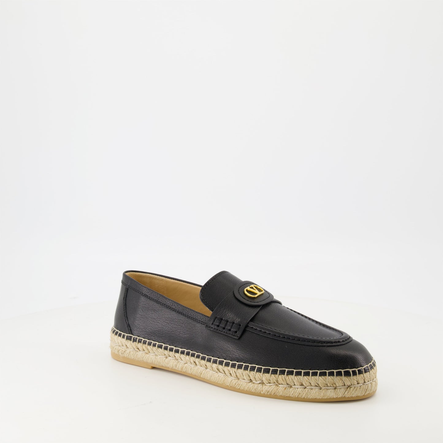 Palm Leather Espadrilles