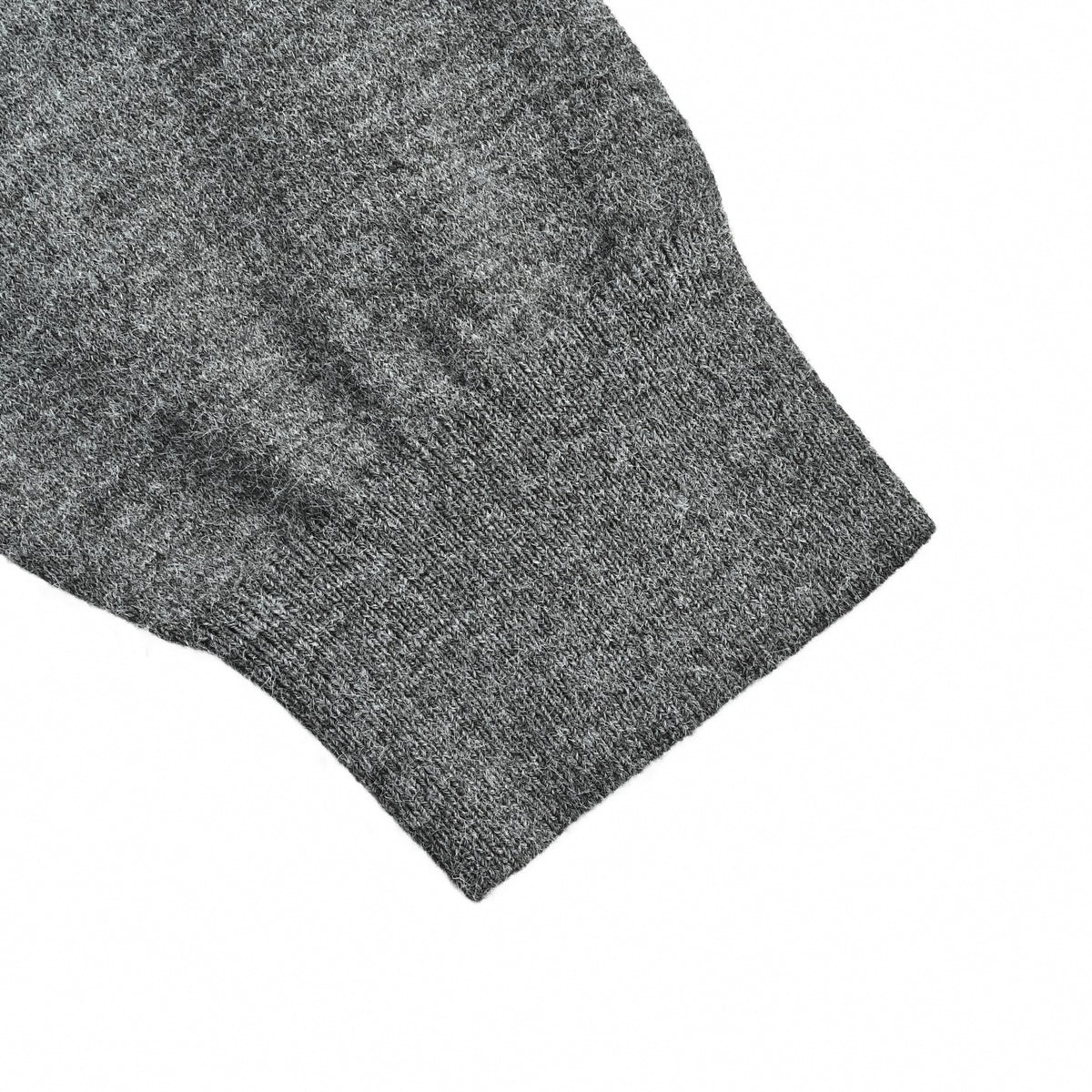 Embroidered Anagram Wool Crewneck Sweater in Heather Grey