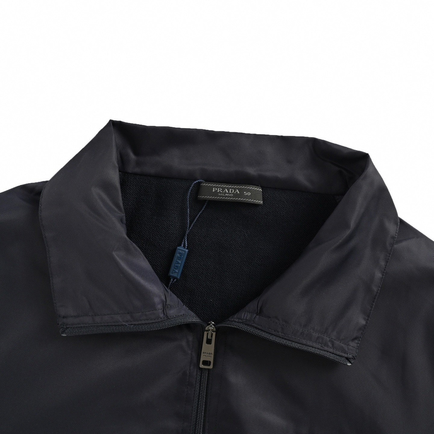 Re-Nylon Mixed-Media Hybrid Jacket | Navy Blue
