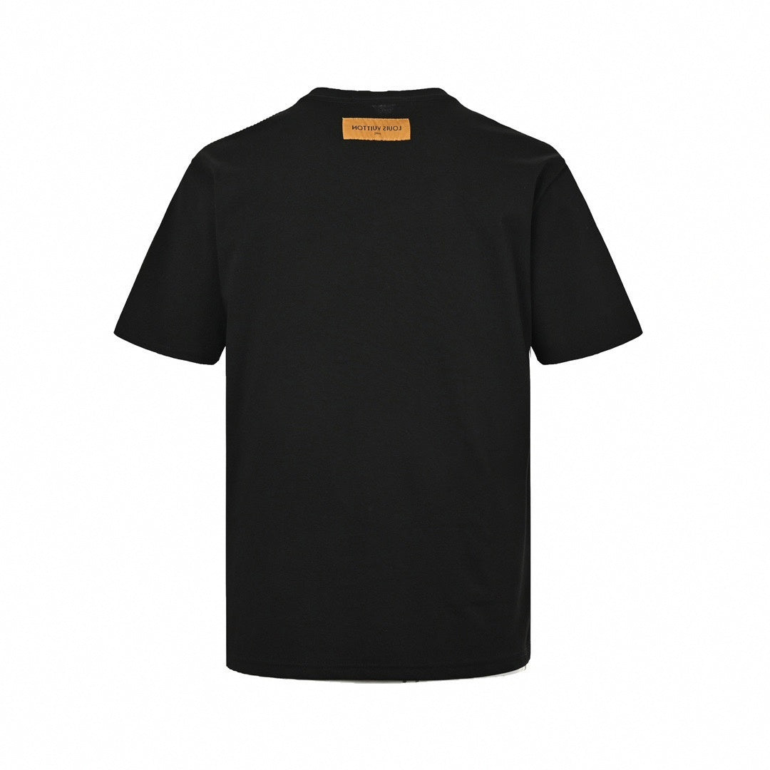 Raised LV Patch T-Shirt - Black