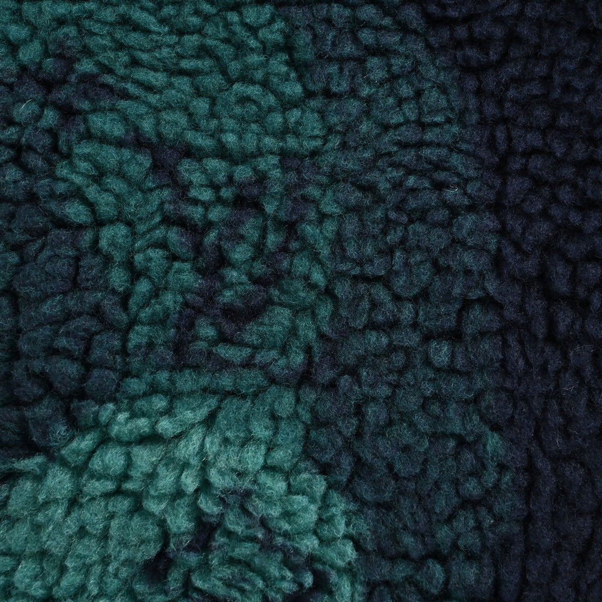 Monogram Camo Jacquard Fleece Blouson in Navy & Forest Green