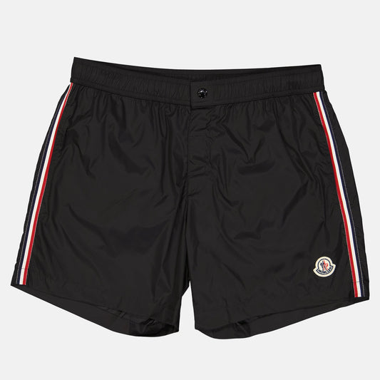 Tricolor Piped Swim Shorts