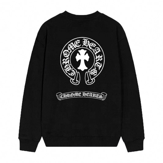 Horseshoe Cross Logo Crewneck Sweatshirt